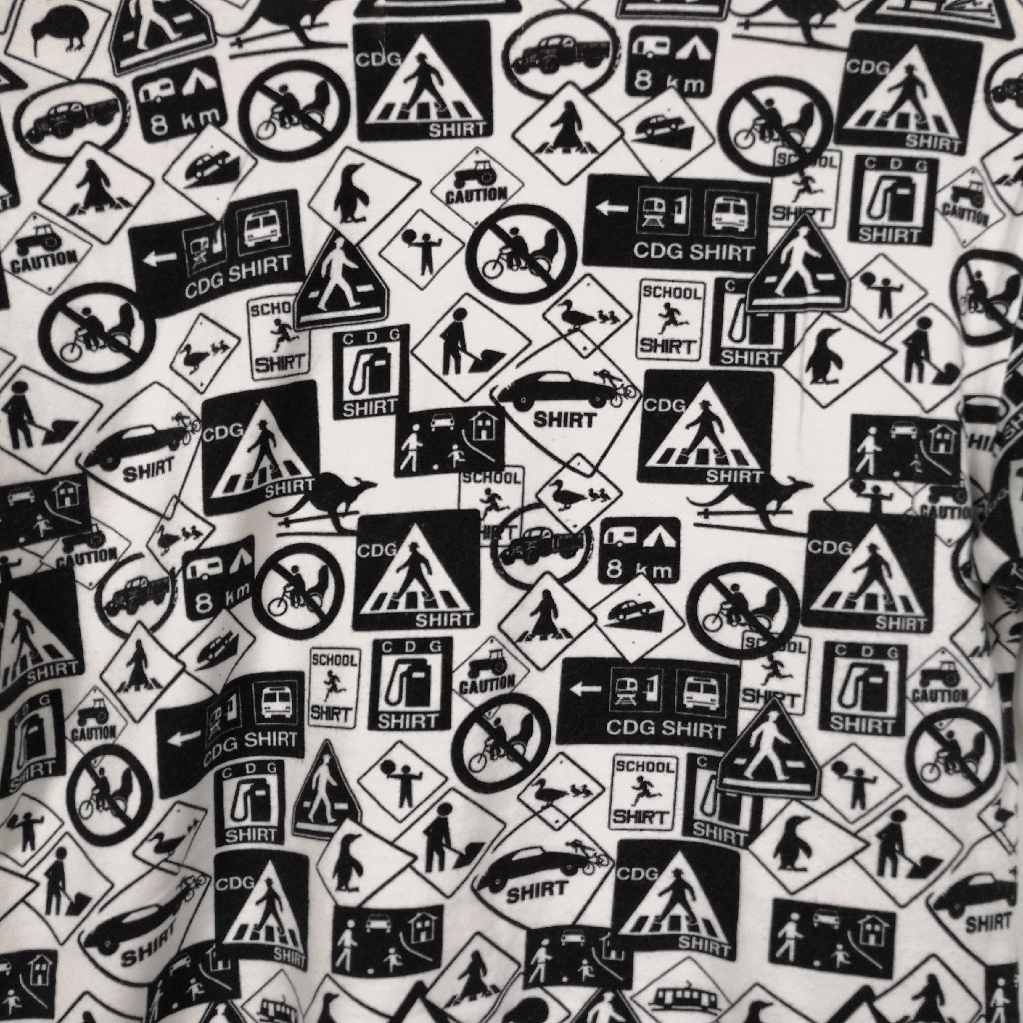 Comme des Garcons × Vintage Comme des Garcon Shirt T Shirt Overprint Signage Tee Size US S / EU 44-46 / 1 - 9 Thumbnail