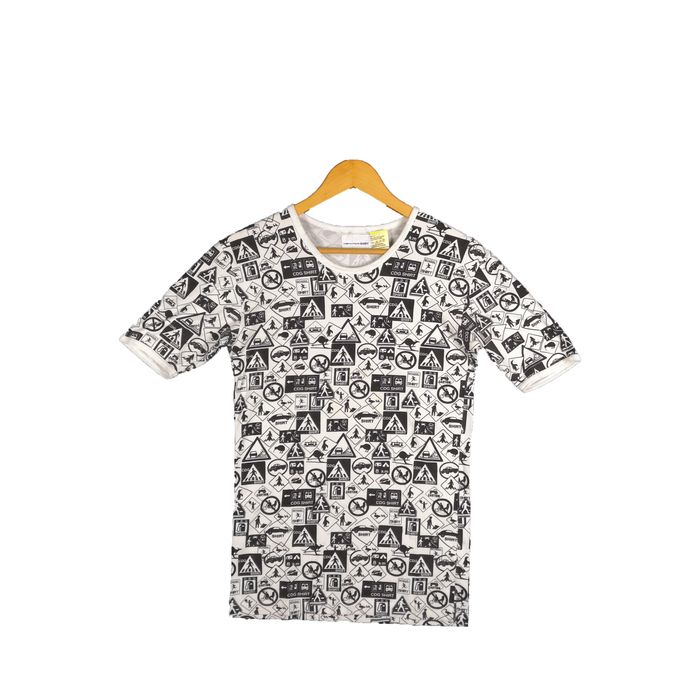 Vintage Comme des Garcon Shirt T Shirt Overprint Signage Tee | Grailed