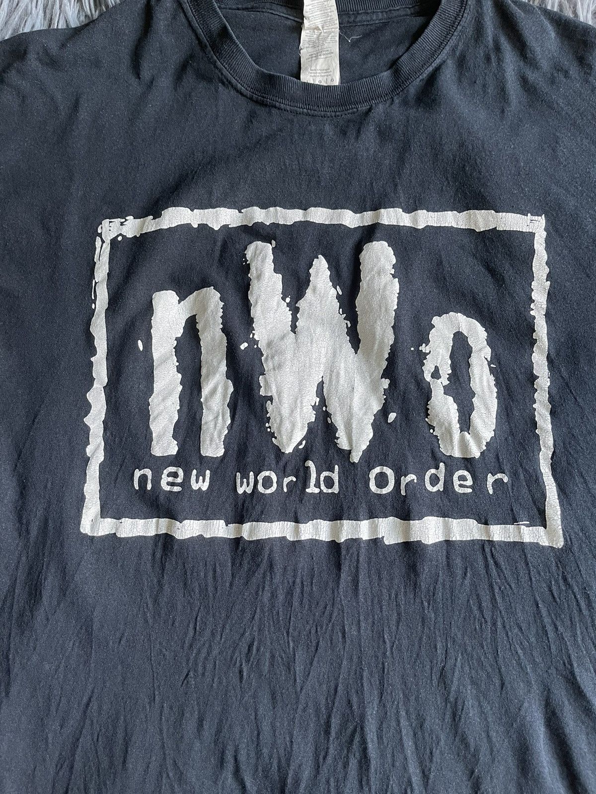 Vintage × WWE × WWF nWo new world order 1996-2000 vintage WWE distressed t-shirt Size US L / EU 52-54 / 3 - 2 Thumbnail