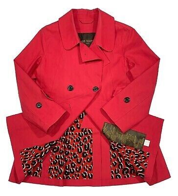 LOUIS VUITTON MACKINTOSH Trench Coat 36 Red Authentic Women Used from Japan
