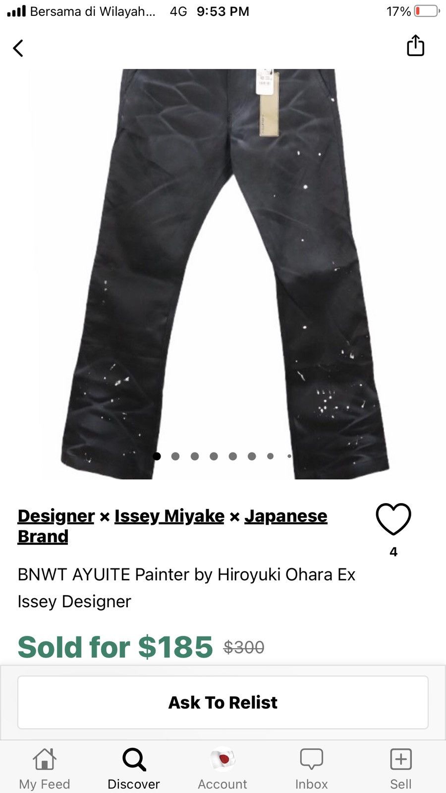 Designer AYUITE Former Issey Miyake Designer Painter Chinos Pant Size US 32 / EU 48 - 24 Thumbnail