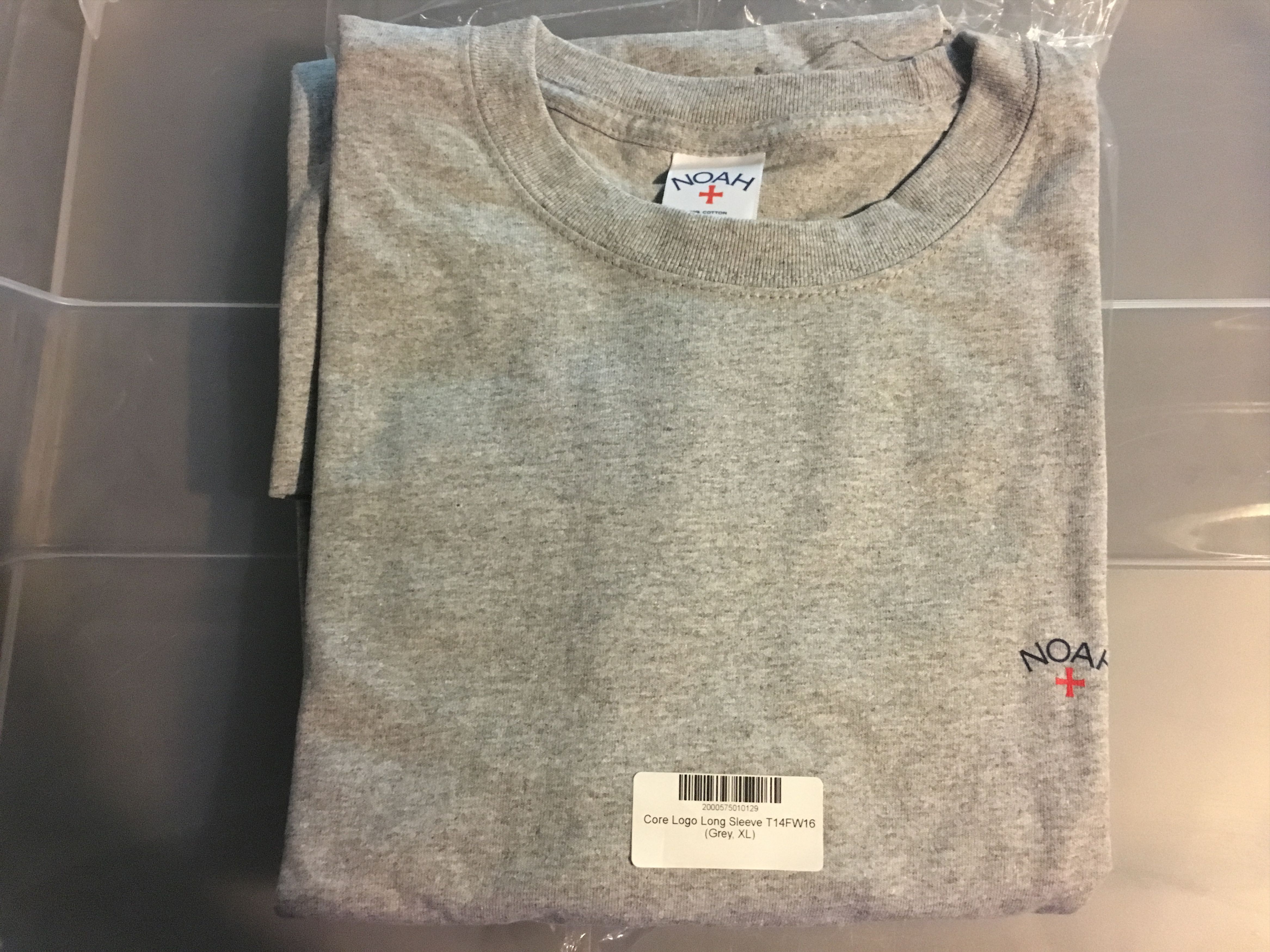 Noah Noah Core Logo L/S Grey X-Large Size US XL / EU 56 / 4 - 1 Thumbnail