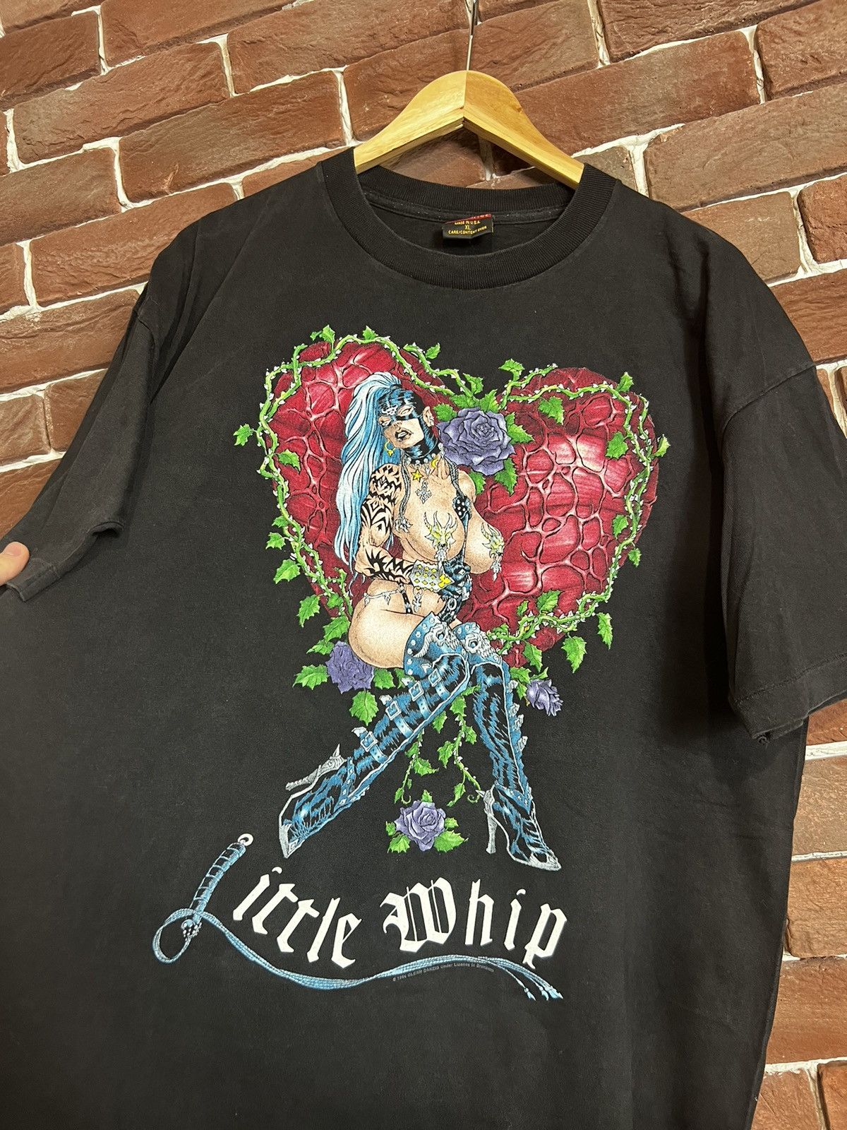 Band Tees Rare Vintage 90s Danzig Little Whip Horror Punk Band Tee Size US XL / EU 56 / 4 - 3 Thumbnail