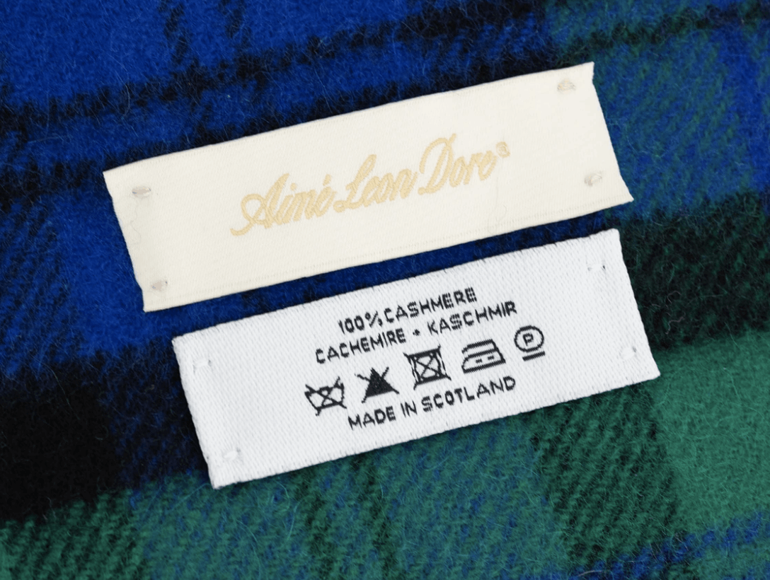 Aime Leon Dore NEW Aime Leon Dore Tartan Cashmere Scarf multicolor Size ONE SIZE - 5 Thumbnail