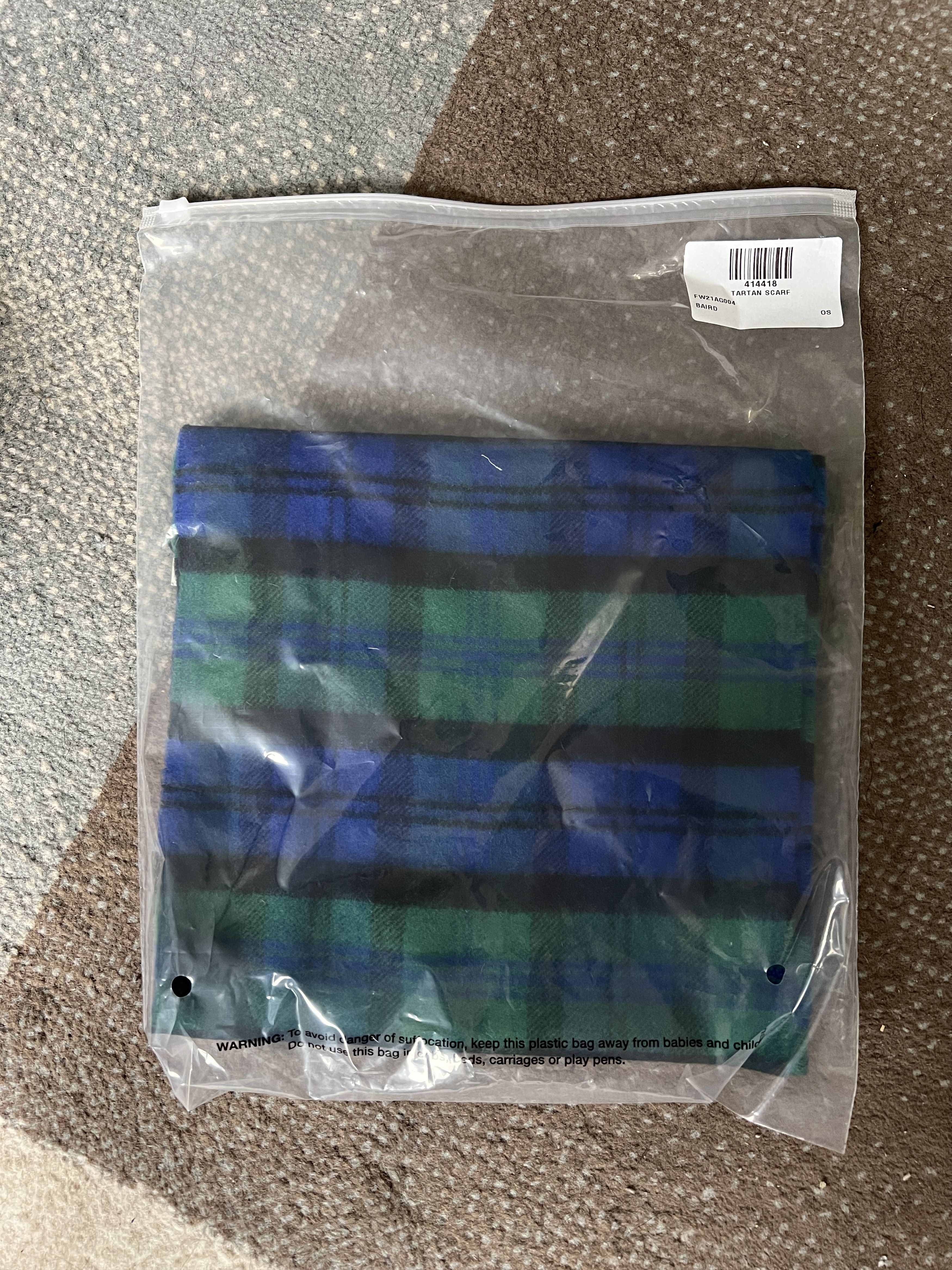 Aime Leon Dore NEW Aime Leon Dore Tartan Cashmere Scarf multicolor Size ONE SIZE - 4 Thumbnail