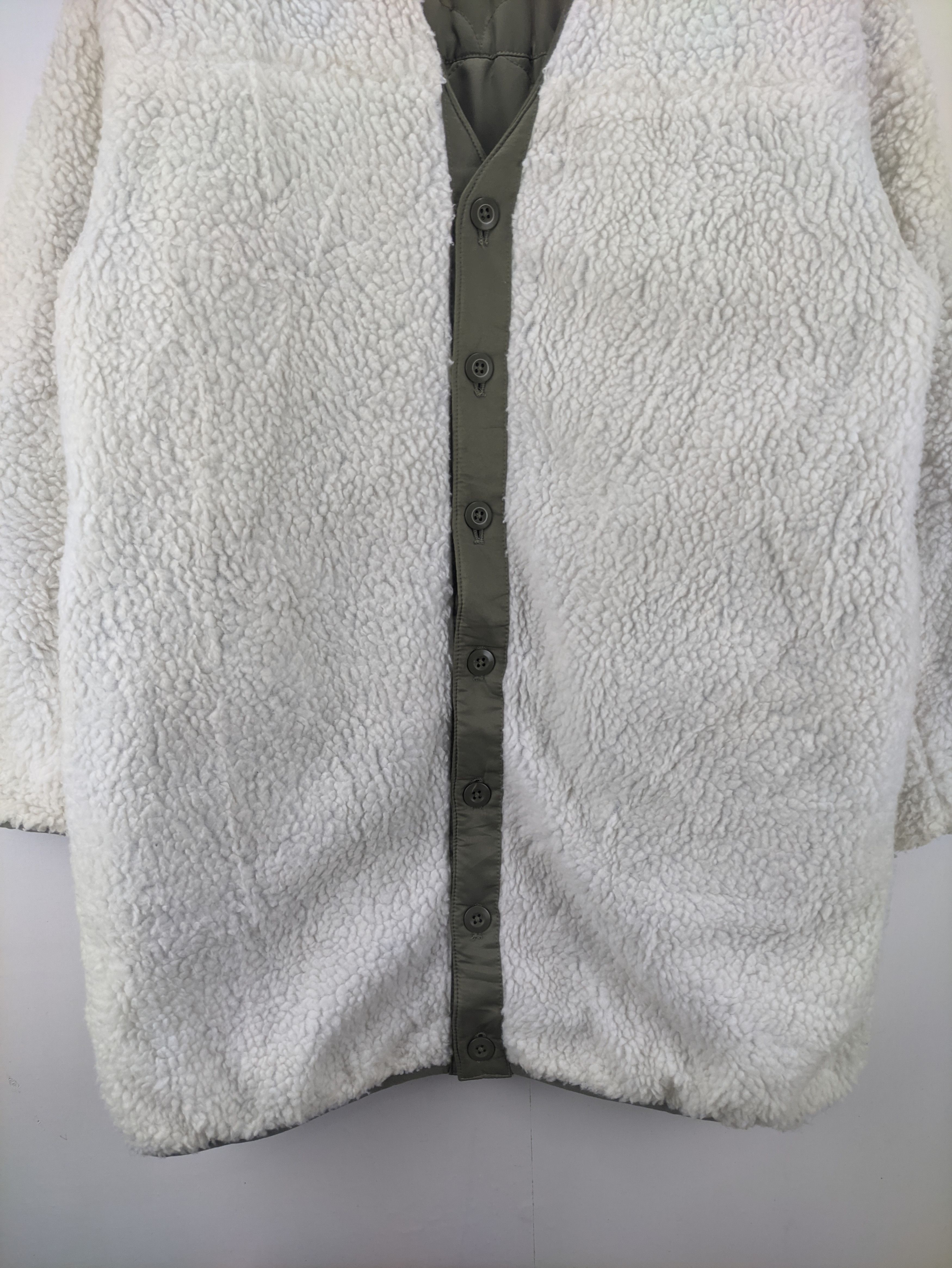 Japanese Brand Steals🔥Sherpa Quilted Cardigan Jacket Reversible Size L / US 10 / IT 46 - 10 Thumbnail