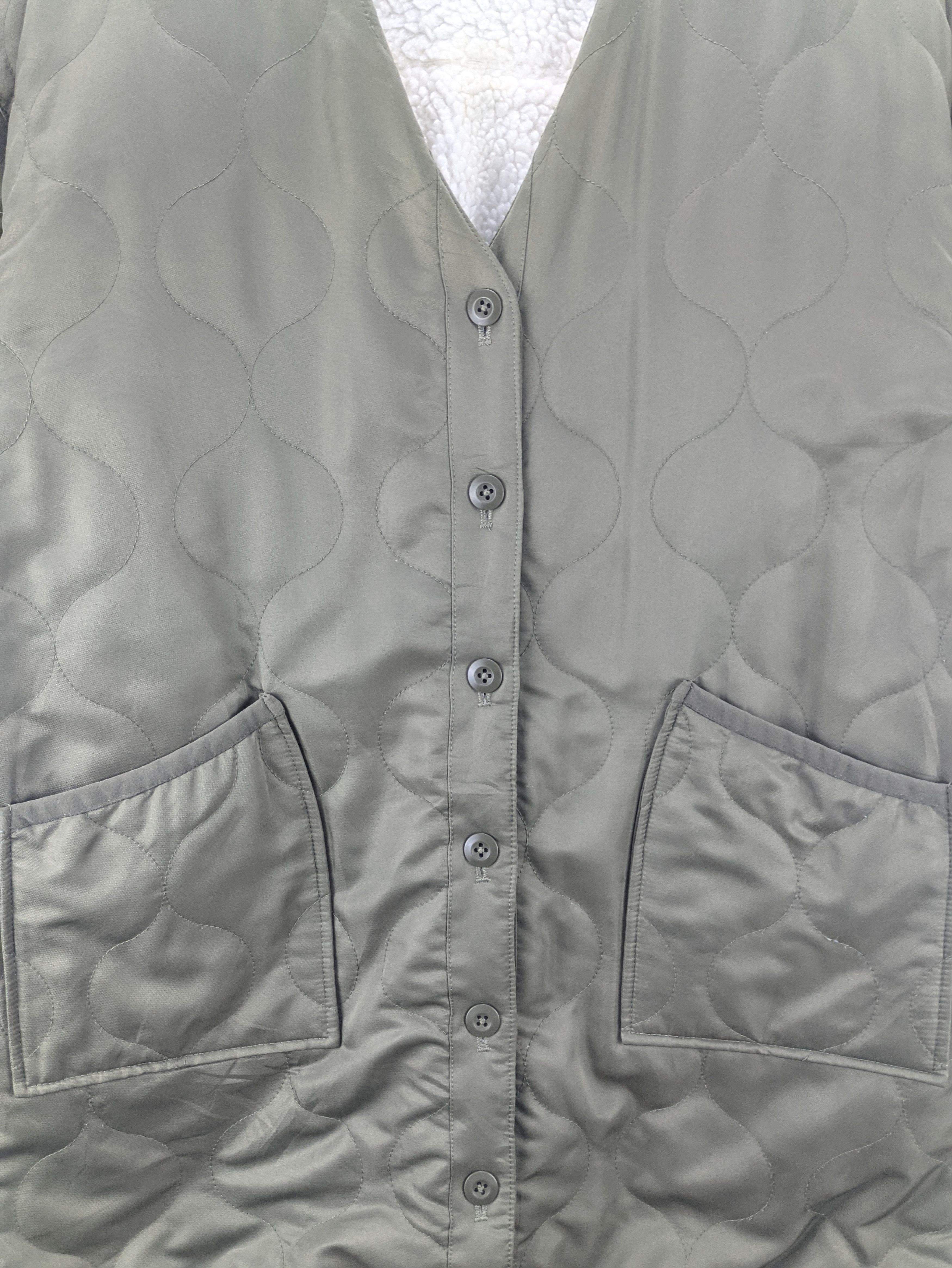 Japanese Brand Steals🔥Sherpa Quilted Cardigan Jacket Reversible Size L / US 10 / IT 46 - 5 Thumbnail