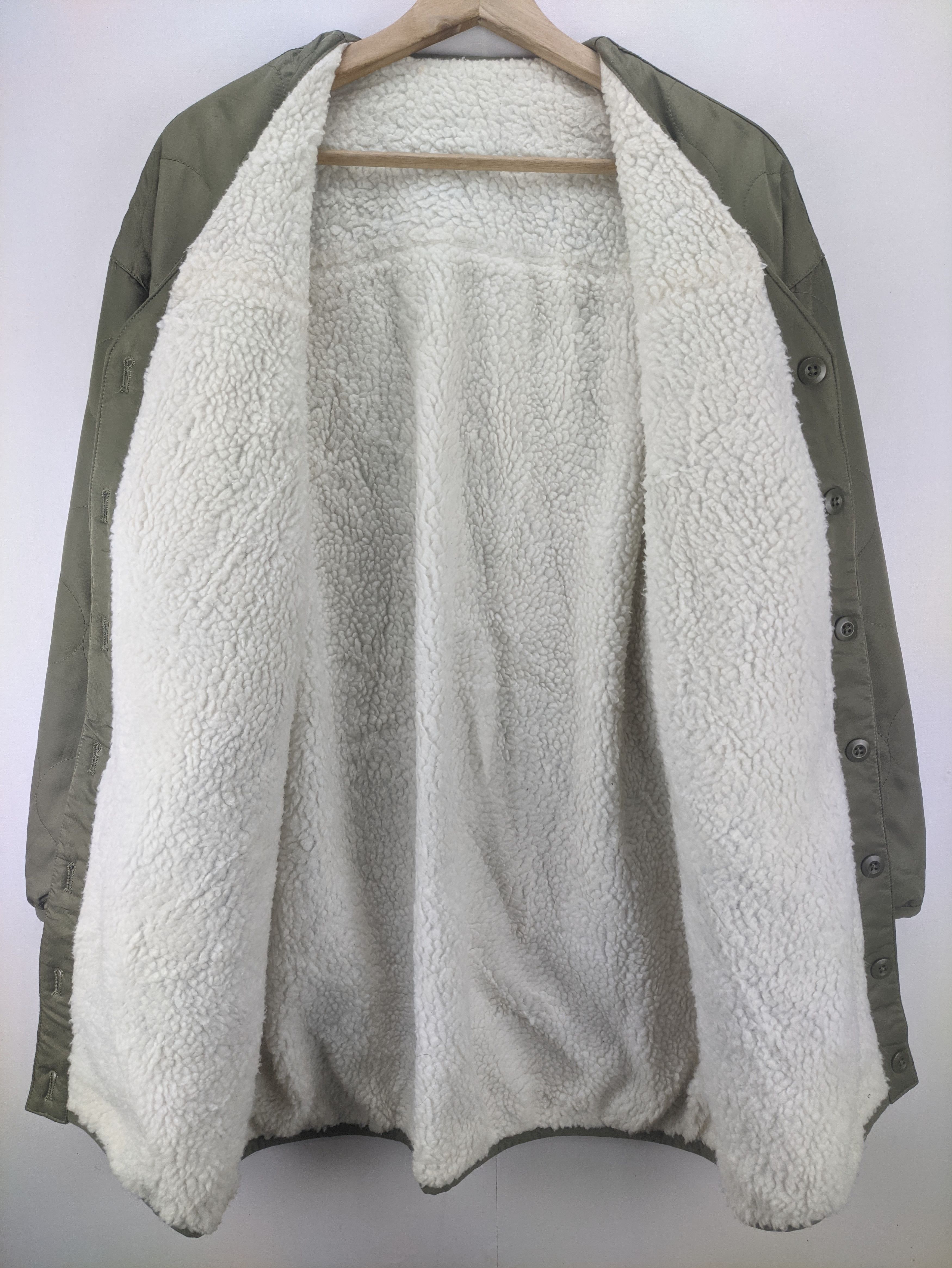 Japanese Brand Steals🔥Sherpa Quilted Cardigan Jacket Reversible Size L / US 10 / IT 46 - 6 Thumbnail