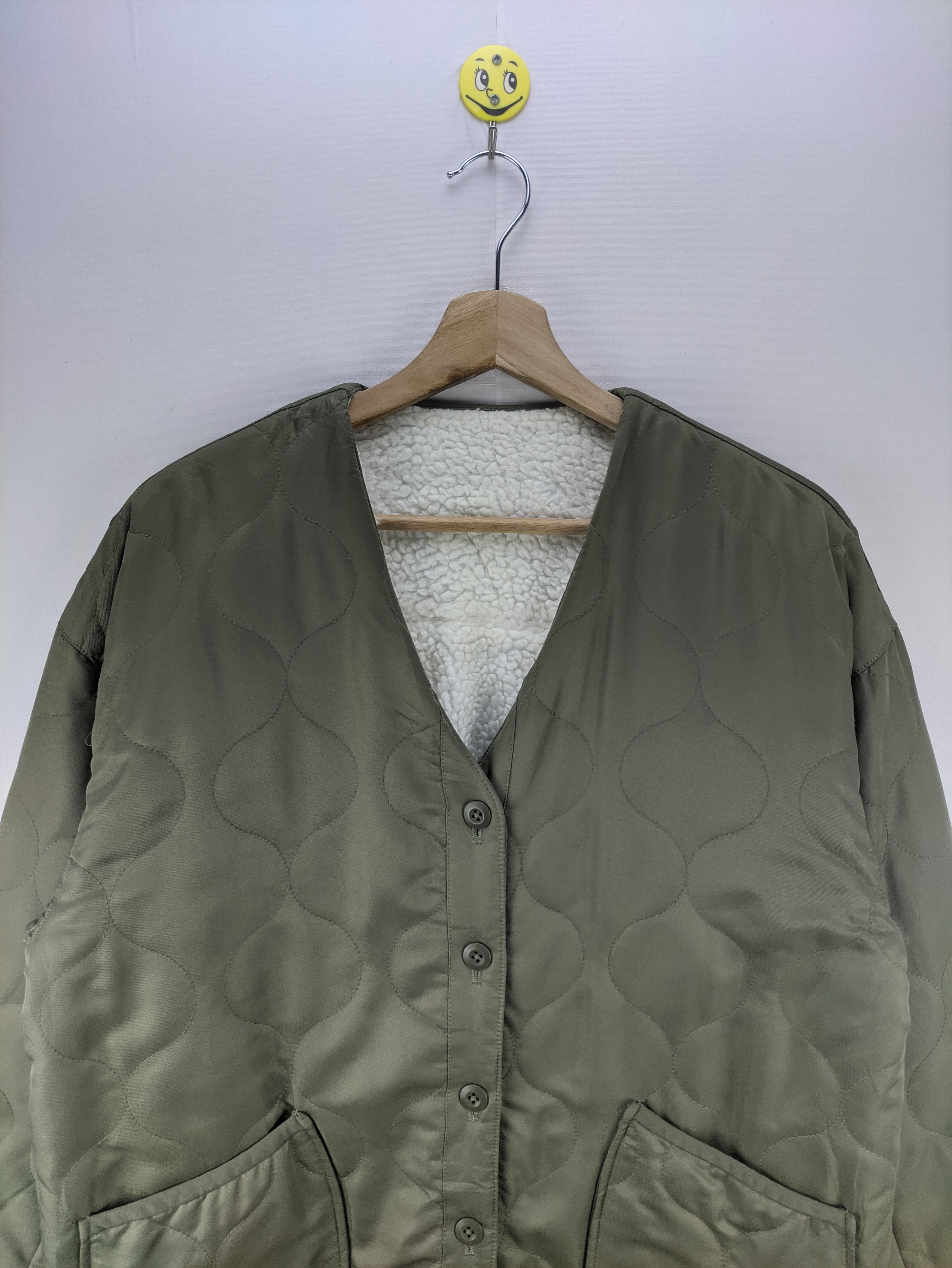 Japanese Brand Steals🔥Sherpa Quilted Cardigan Jacket Reversible Size L / US 10 / IT 46 - 3 Thumbnail