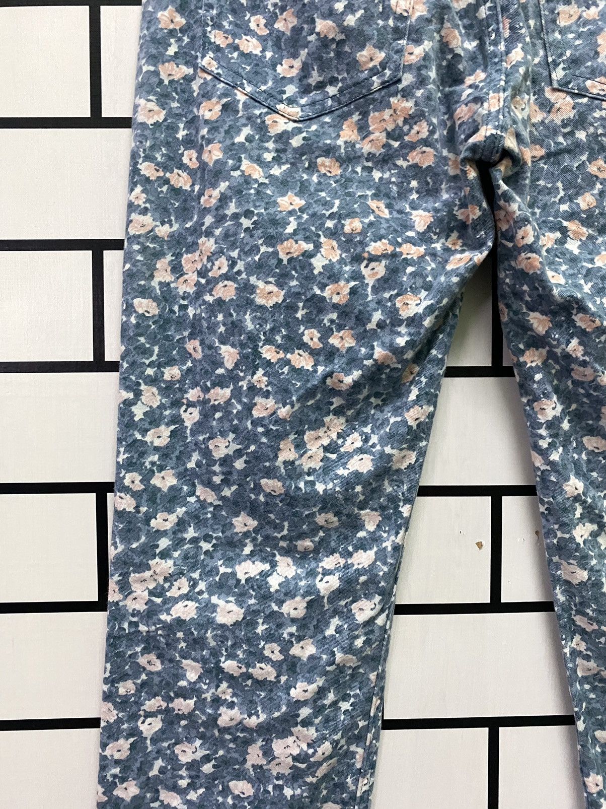 Designer × Japanese Brand Floral Japan Made CLAIRE MELROSE Low Rise Pants Size US 28 / EU 44 - 14 Thumbnail