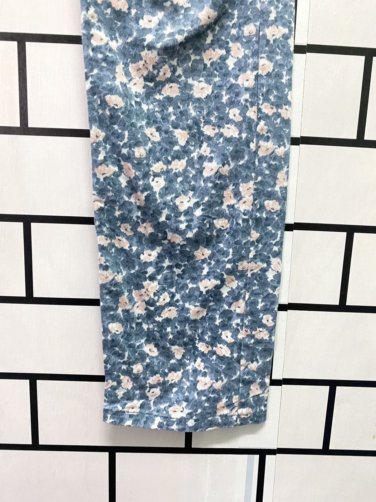 Designer × Japanese Brand Floral Japan Made CLAIRE MELROSE Low Rise Pants Size US 28 / EU 44 - 9 Thumbnail