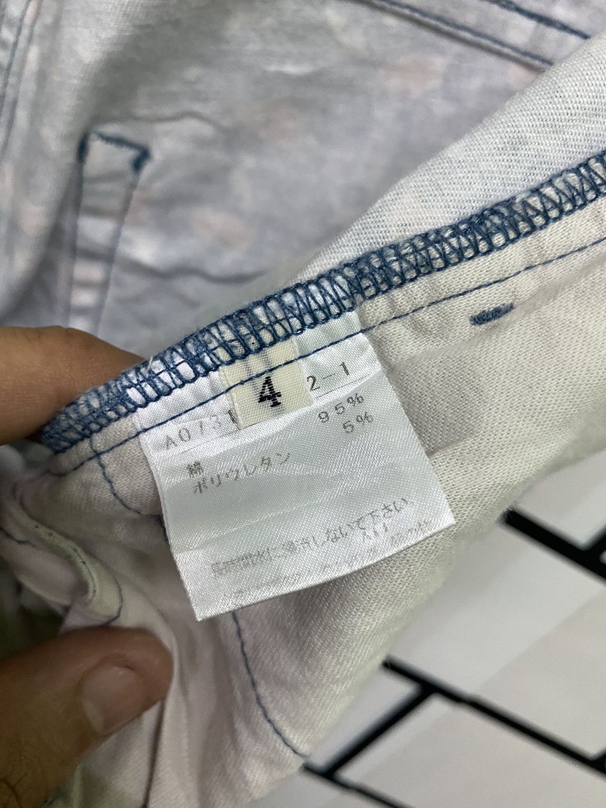 Designer × Japanese Brand Floral Japan Made CLAIRE MELROSE Low Rise Pants Size US 28 / EU 44 - 19 Thumbnail