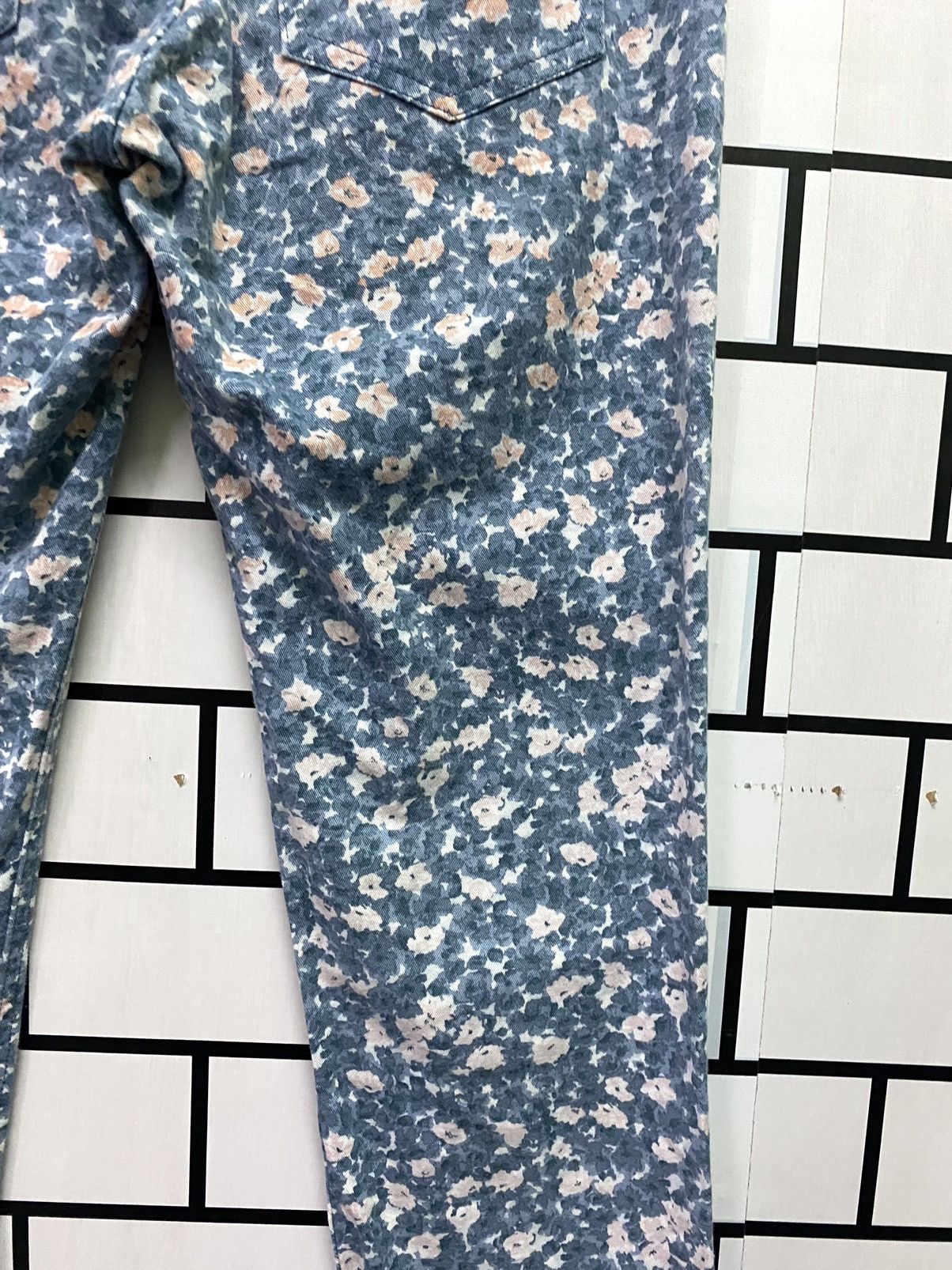 Designer × Japanese Brand Floral Japan Made CLAIRE MELROSE Low Rise Pants Size US 28 / EU 44 - 15 Thumbnail