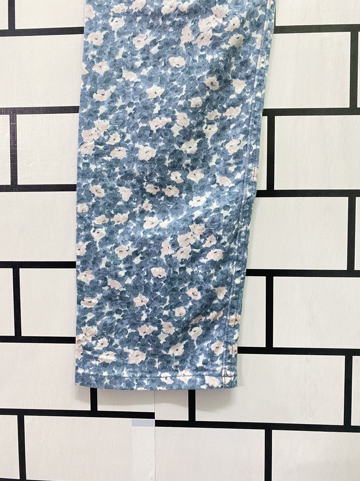 Designer × Japanese Brand Floral Japan Made CLAIRE MELROSE Low Rise Pants Size US 28 / EU 44 - 16 Thumbnail