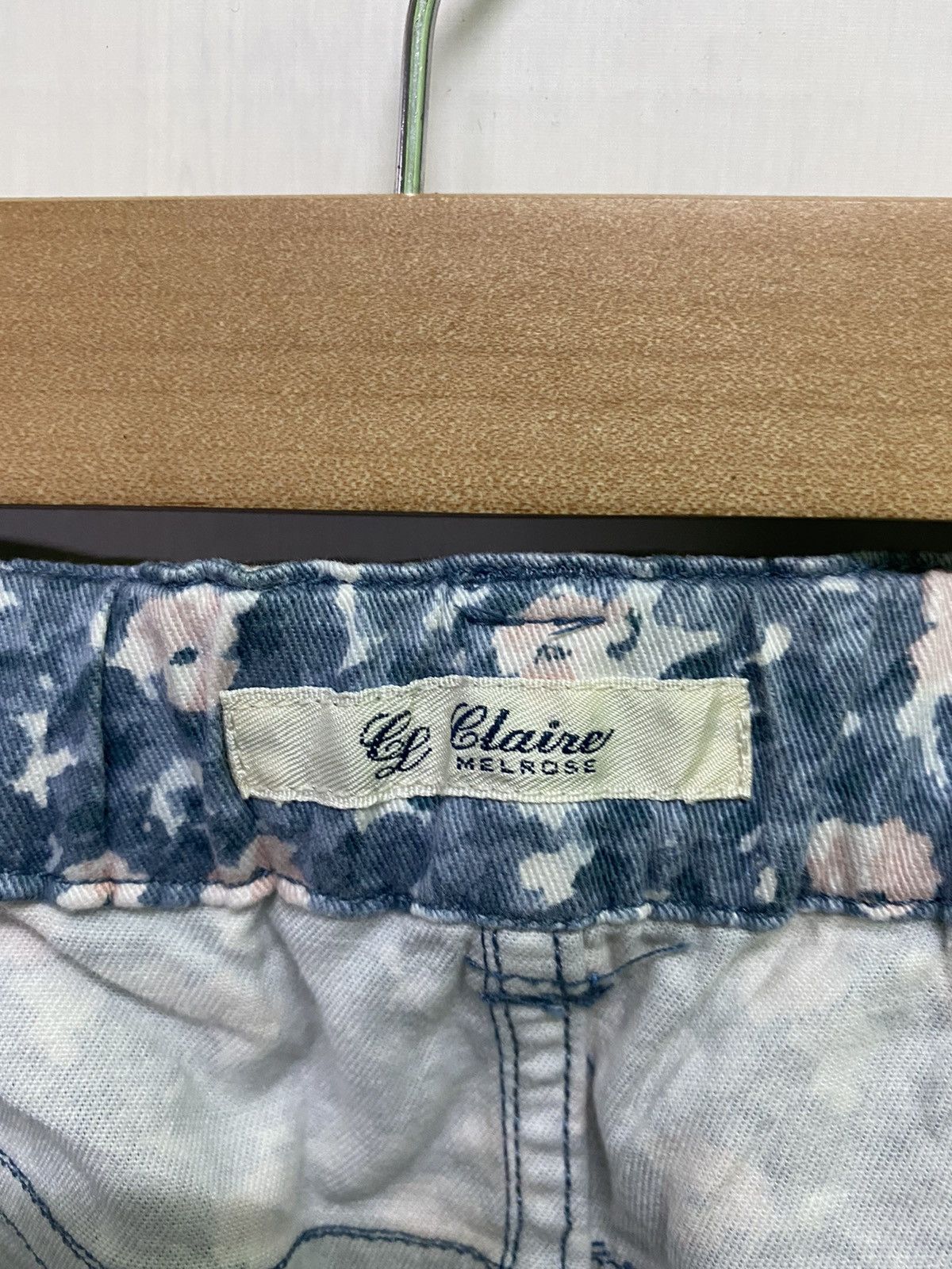 Designer × Japanese Brand Floral Japan Made CLAIRE MELROSE Low Rise Pants Size US 28 / EU 44 - 18 Thumbnail