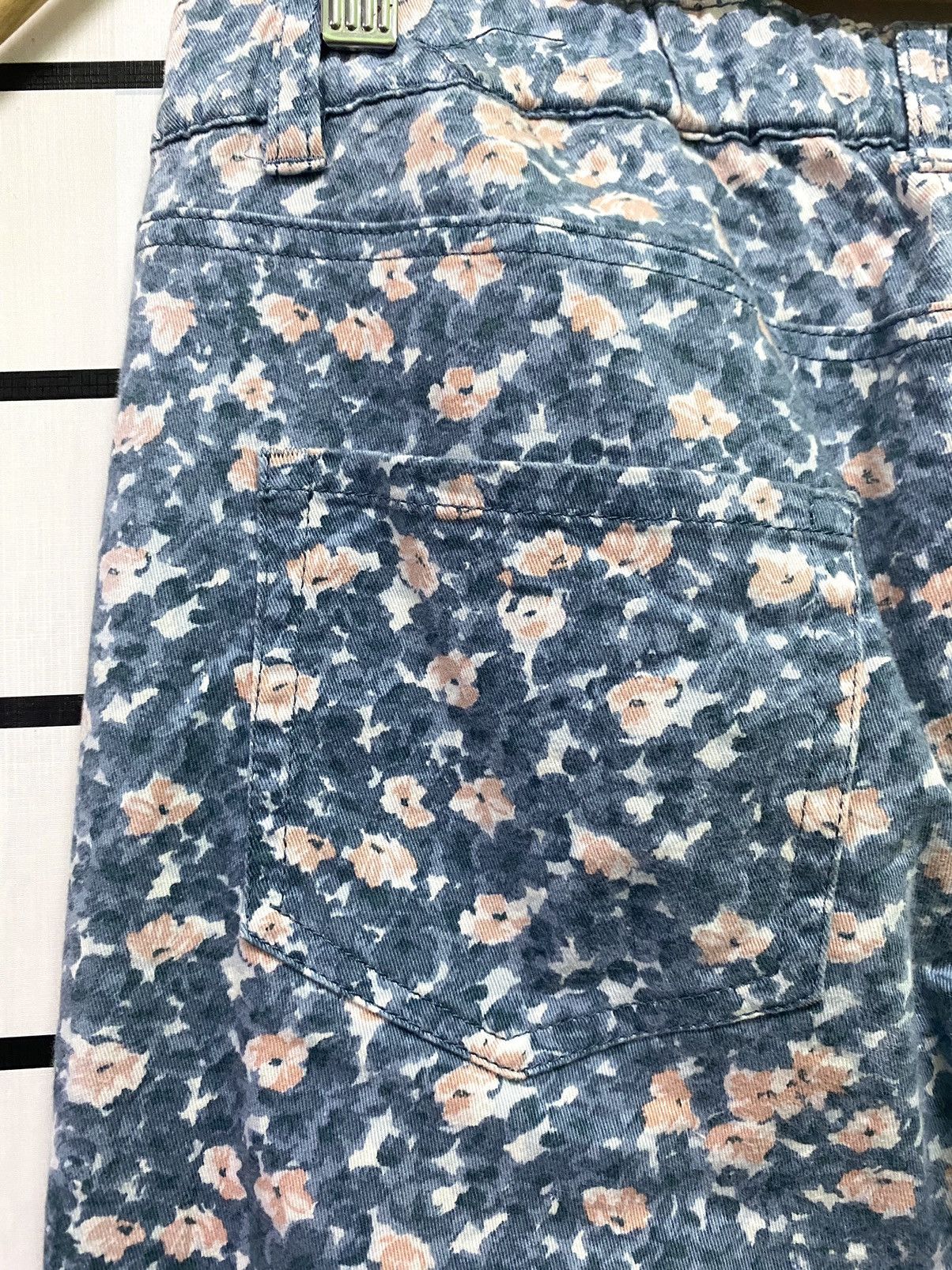 Designer × Japanese Brand Floral Japan Made CLAIRE MELROSE Low Rise Pants Size US 28 / EU 44 - 12 Thumbnail