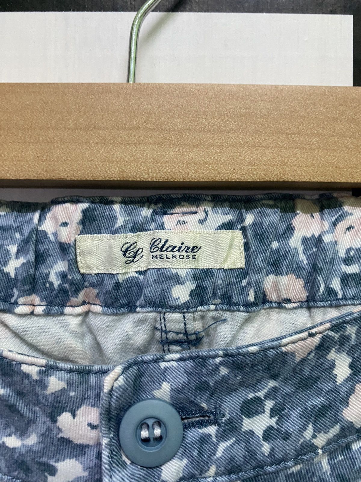 Designer × Japanese Brand Floral Japan Made CLAIRE MELROSE Low Rise Pants Size US 28 / EU 44 - 10 Thumbnail