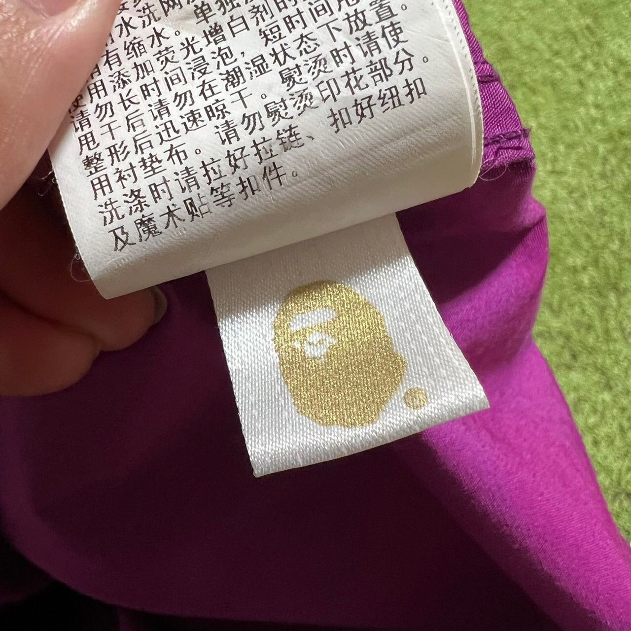 Bape BAPE shark full button long sleeve shirts purple camo Size US M / EU 48-50 / 2 - 9 Thumbnail