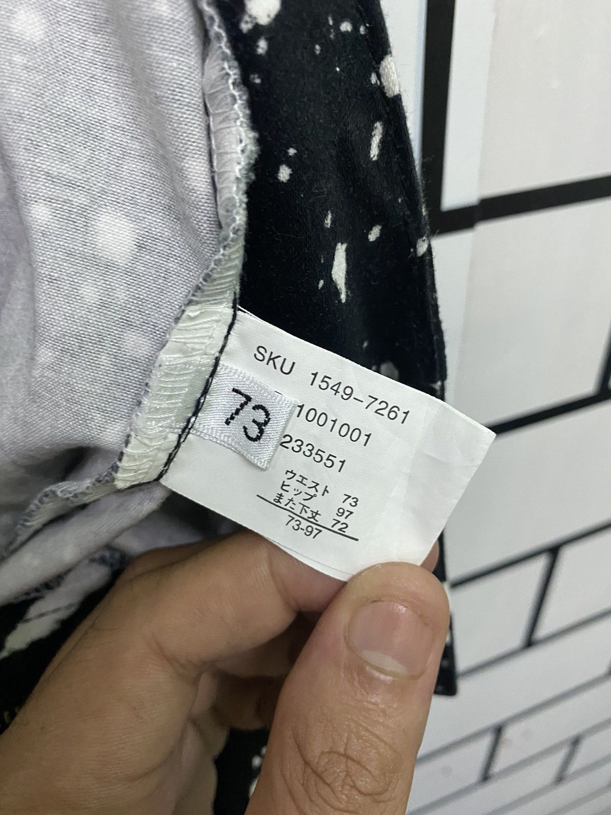 Designer × Japanese Brand Japan Made Black Acids Wash Nice Design Pants Size US 30 / EU 46 - 18 Thumbnail