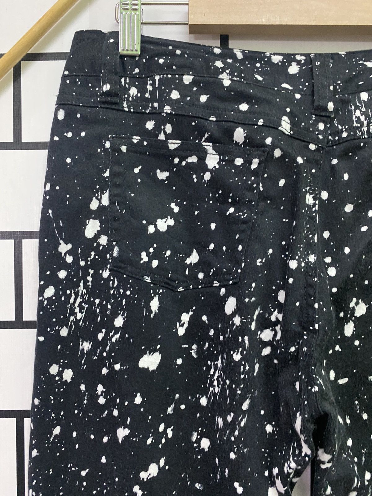 Designer × Japanese Brand Japan Made Black Acids Wash Nice Design Pants Size US 30 / EU 46 - 12 Thumbnail