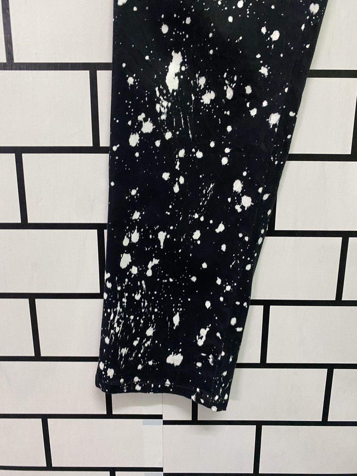 Designer × Japanese Brand Japan Made Black Acids Wash Nice Design Pants Size US 30 / EU 46 - 7 Thumbnail