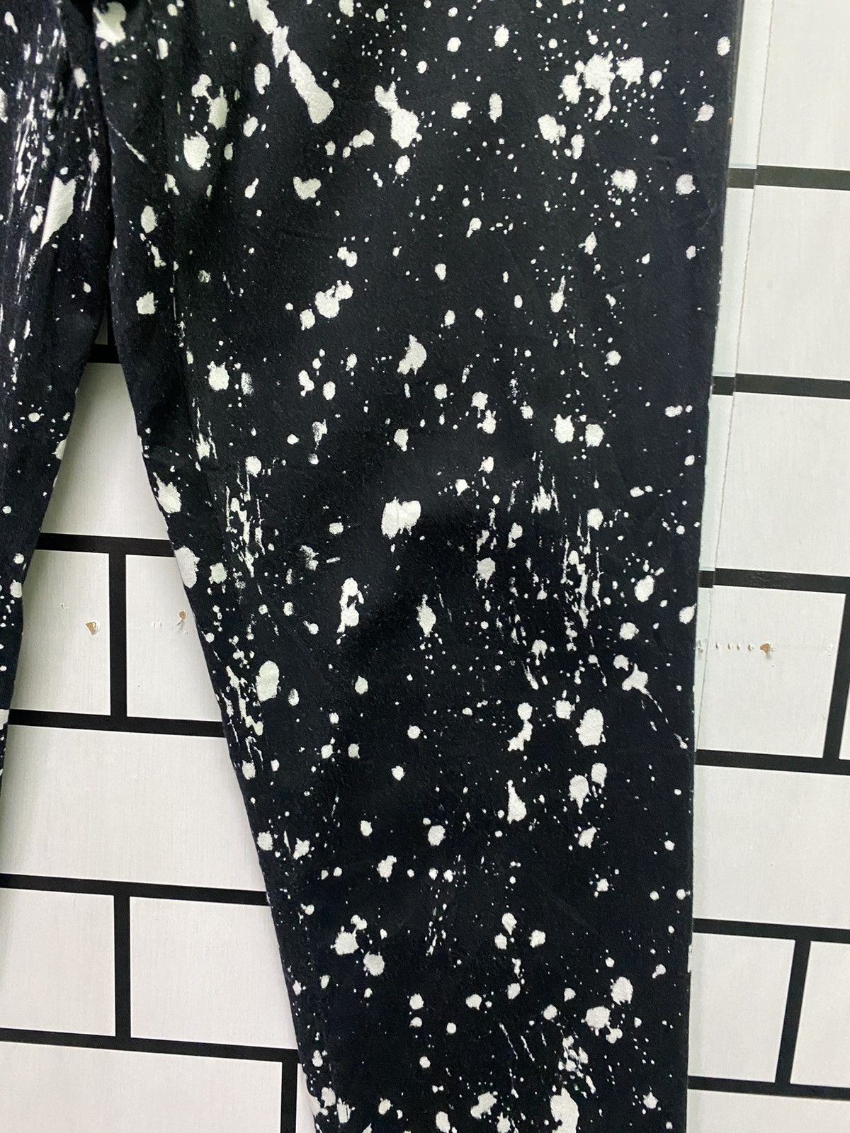 Designer × Japanese Brand Japan Made Black Acids Wash Nice Design Pants Size US 30 / EU 46 - 9 Thumbnail