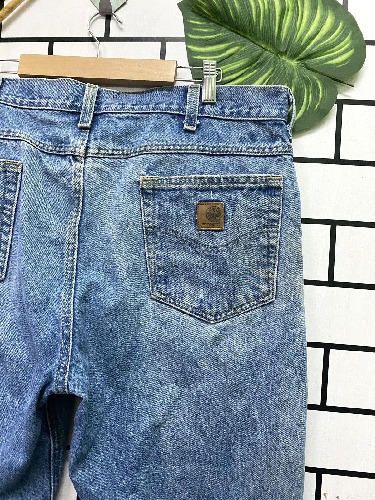 Vintage CARHARTT Dirty Paint Splashed Distressed Denim Jeans Size US 36 / EU 52 - 14 Thumbnail