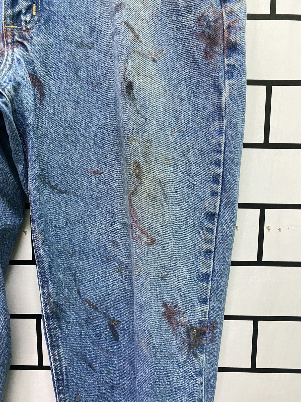 Vintage CARHARTT Dirty Paint Splashed Distressed Denim Jeans Size US 36 / EU 52 - 9 Thumbnail