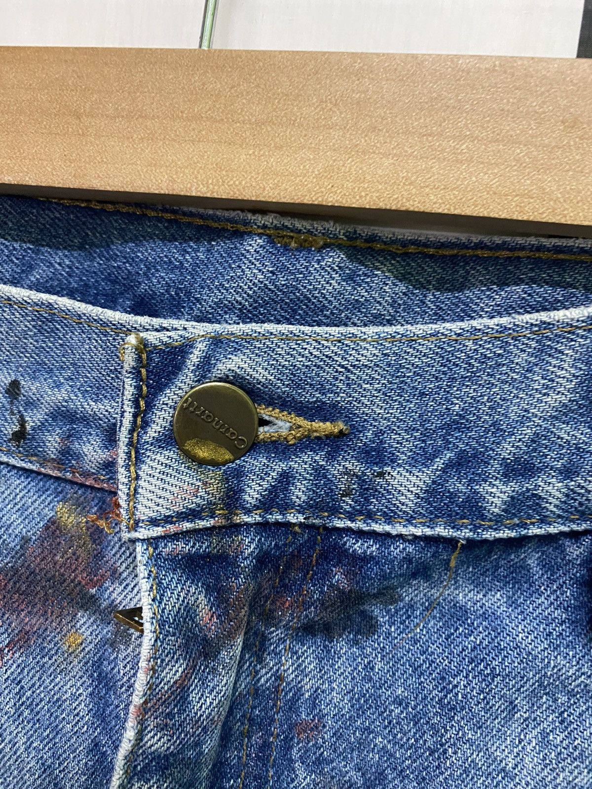 Vintage CARHARTT Dirty Paint Splashed Distressed Denim Jeans Size US 36 / EU 52 - 11 Thumbnail