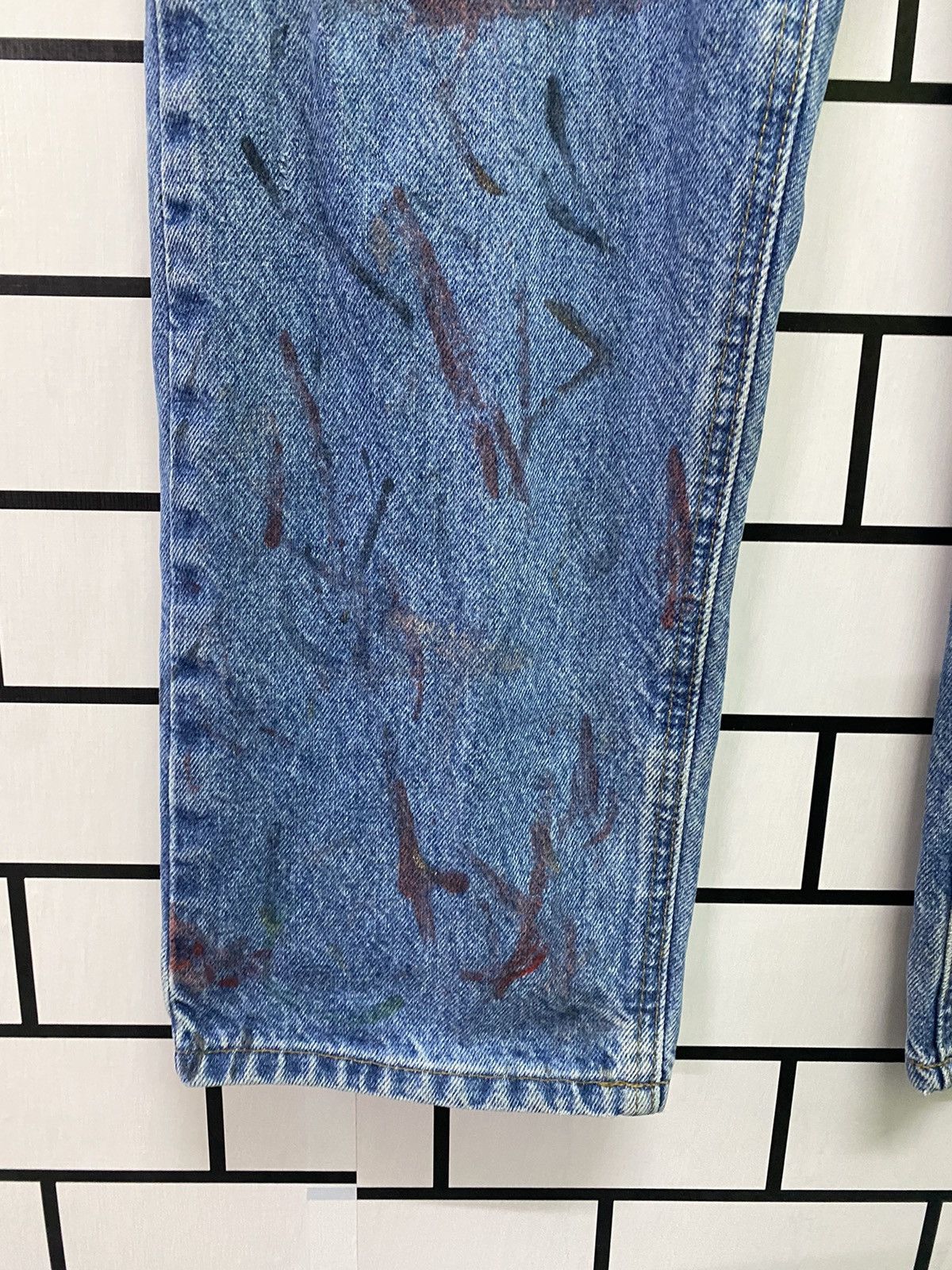Vintage CARHARTT Dirty Paint Splashed Distressed Denim Jeans Size US 36 / EU 52 - 8 Thumbnail