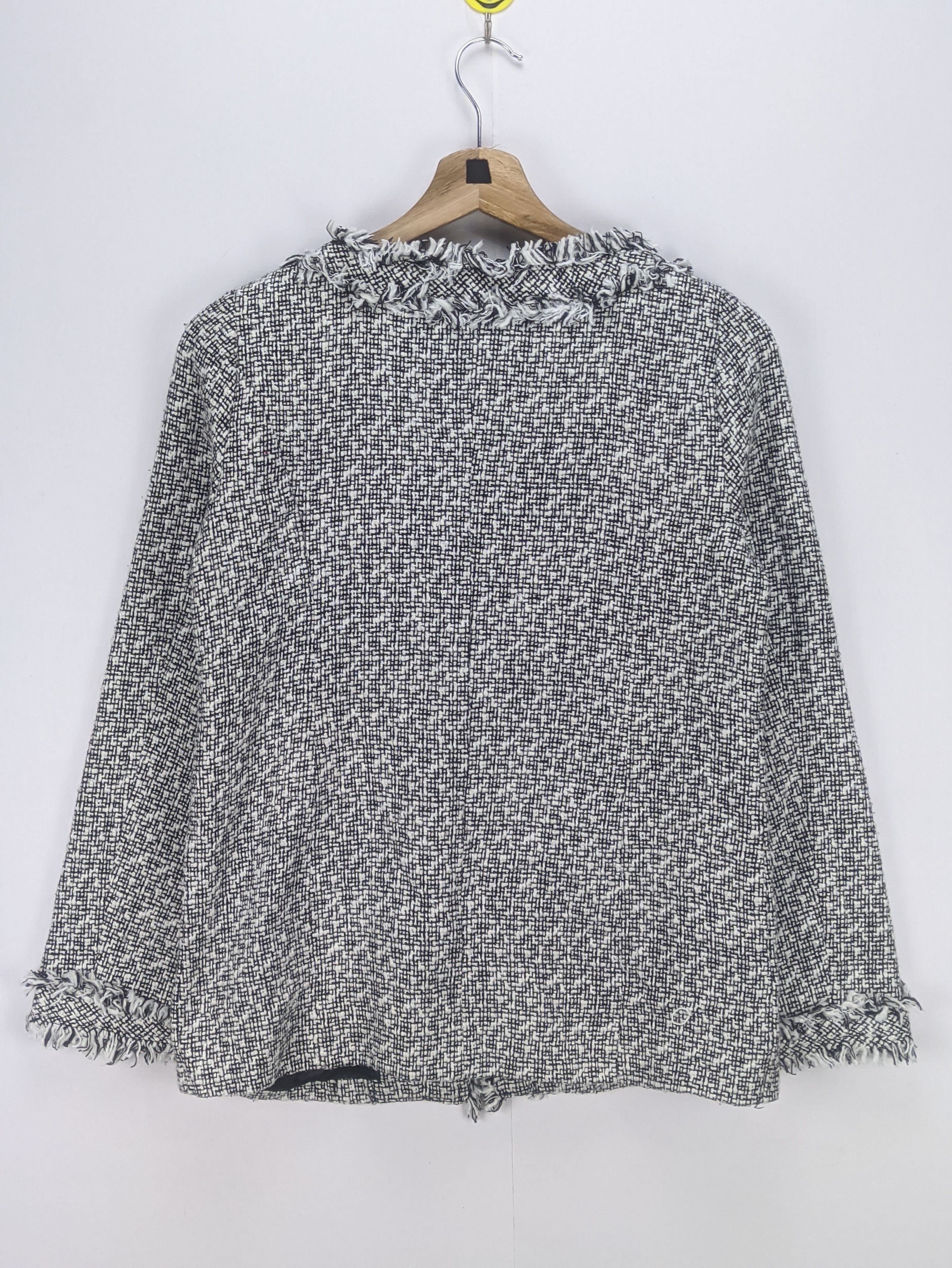 Japanese Brand Steals🔥Tweed Jacket Chain Trimmed by Rienda Size S / US 4 / IT 40 - 2 Thumbnail