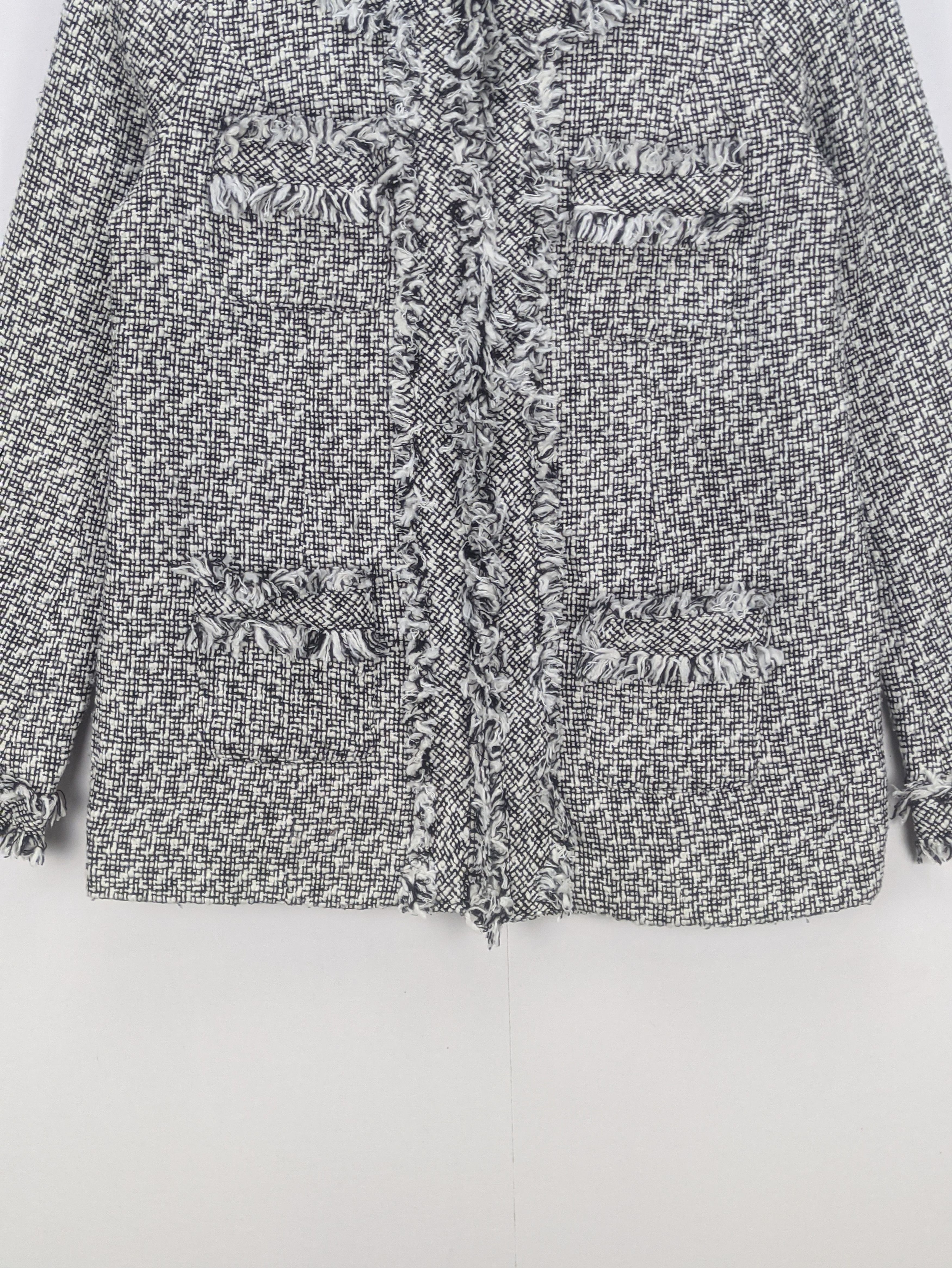 Japanese Brand Steals🔥Tweed Jacket Chain Trimmed by Rienda Size S / US 4 / IT 40 - 8 Thumbnail