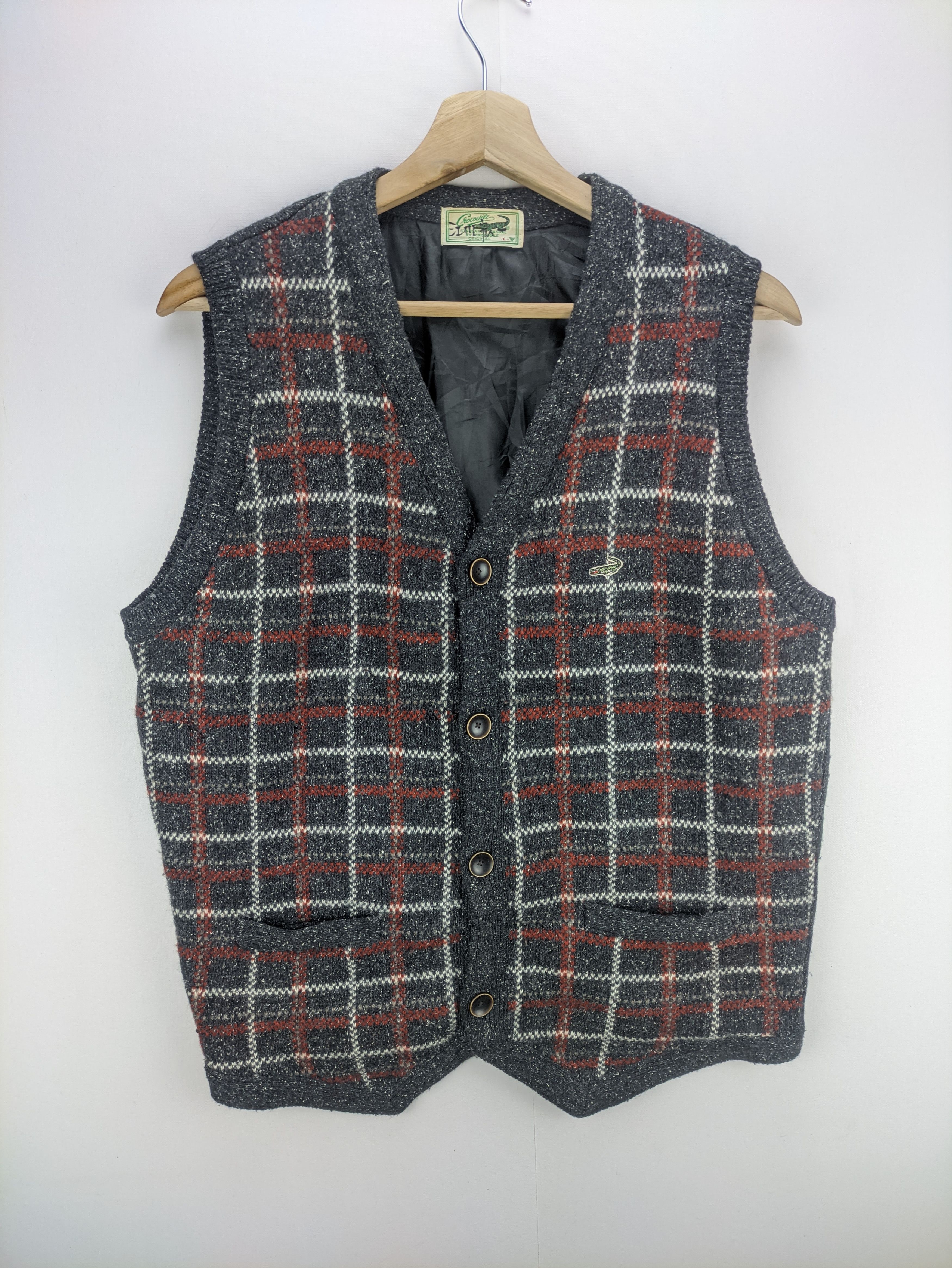 Steals🔥Wool Knit Vest V Neck by Crocodile