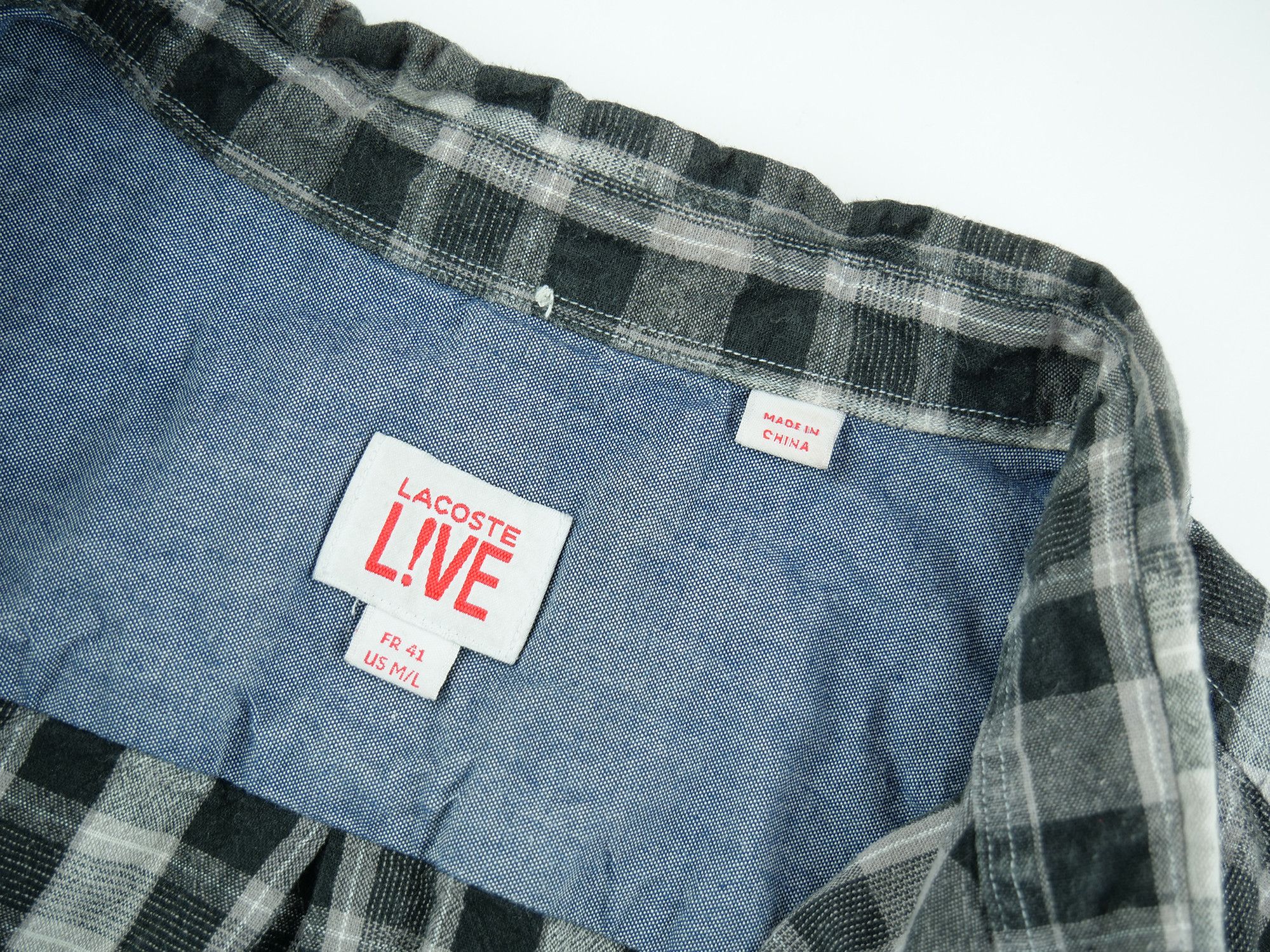 Lacoste Lacoste Live plaid shirt Size US M / EU 48-50 / 2 - 4 Thumbnail