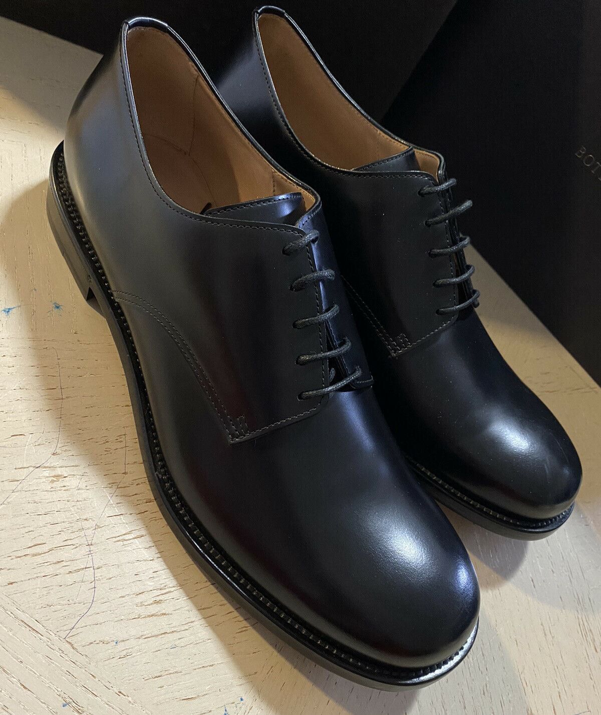 image of Bottega Veneta Leather Shoes In Black, Men's (Size 12)