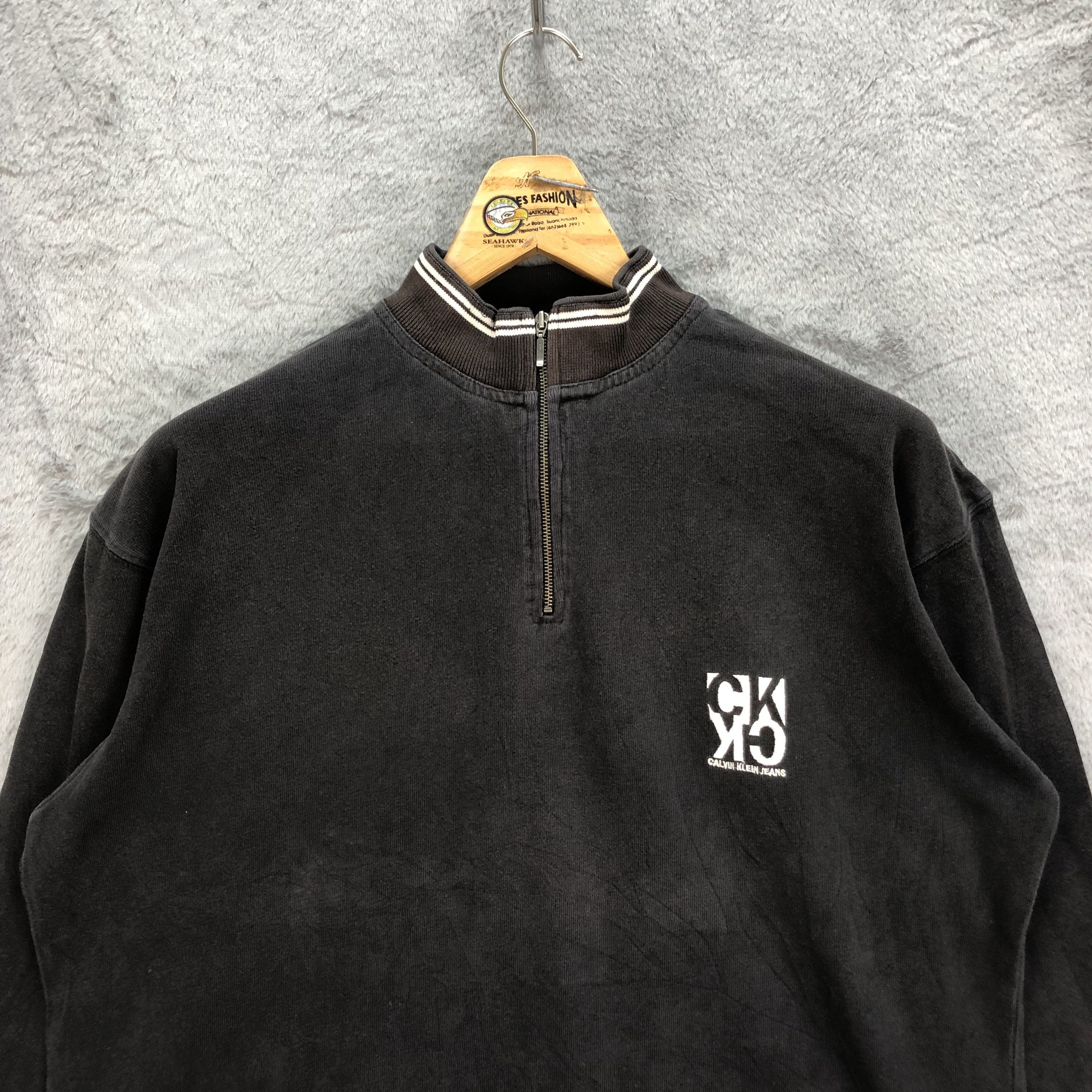 Calvin Klein VINTAGE CALVIN KLEIN HALF ZIP LONG SLEEVE #5072-33 Size US M / EU 48-50 / 2 - 2 Thumbnail