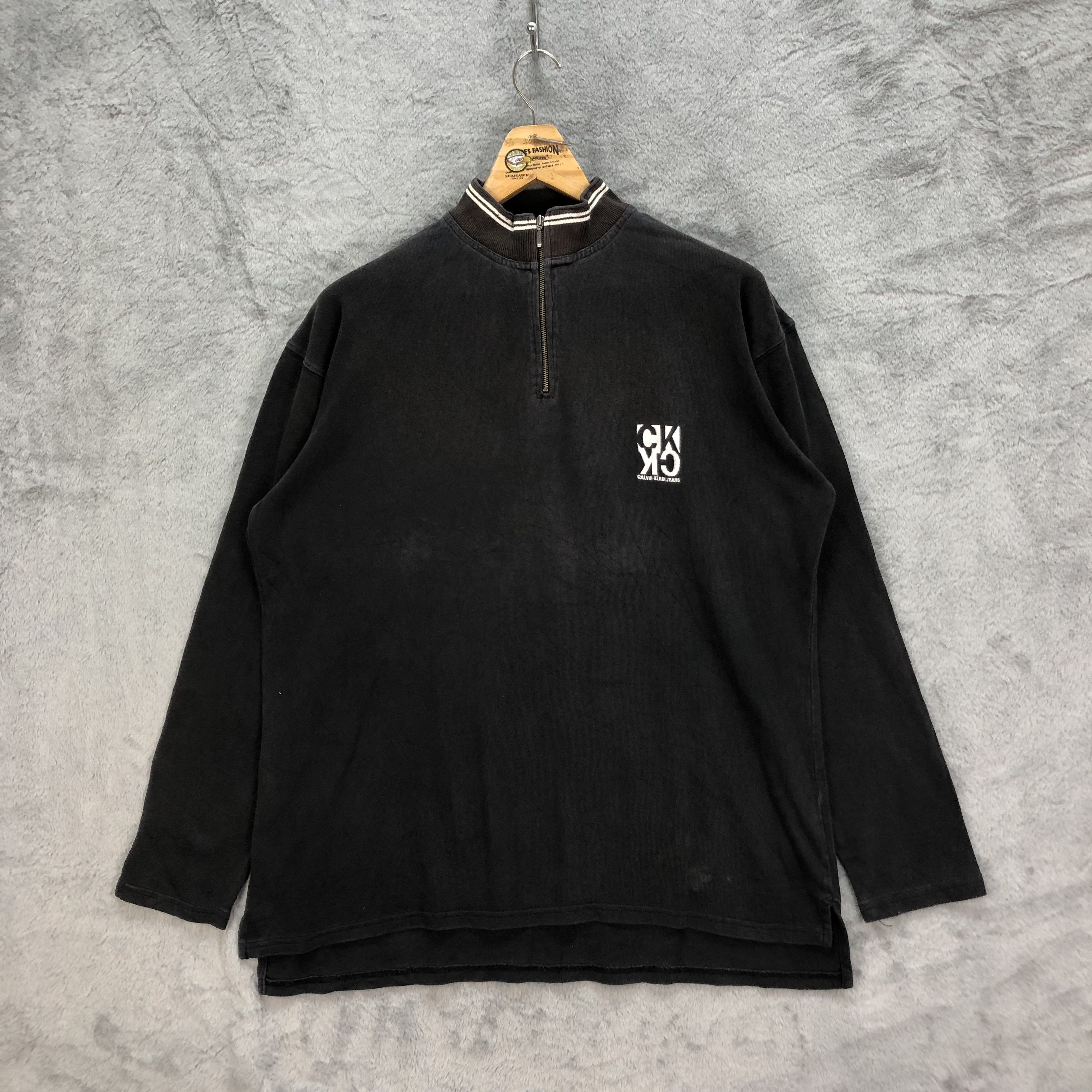 Calvin Klein VINTAGE CALVIN KLEIN HALF ZIP LONG SLEEVE #5072-33 Size US M / EU 48-50 / 2 - 1 Thumbnail