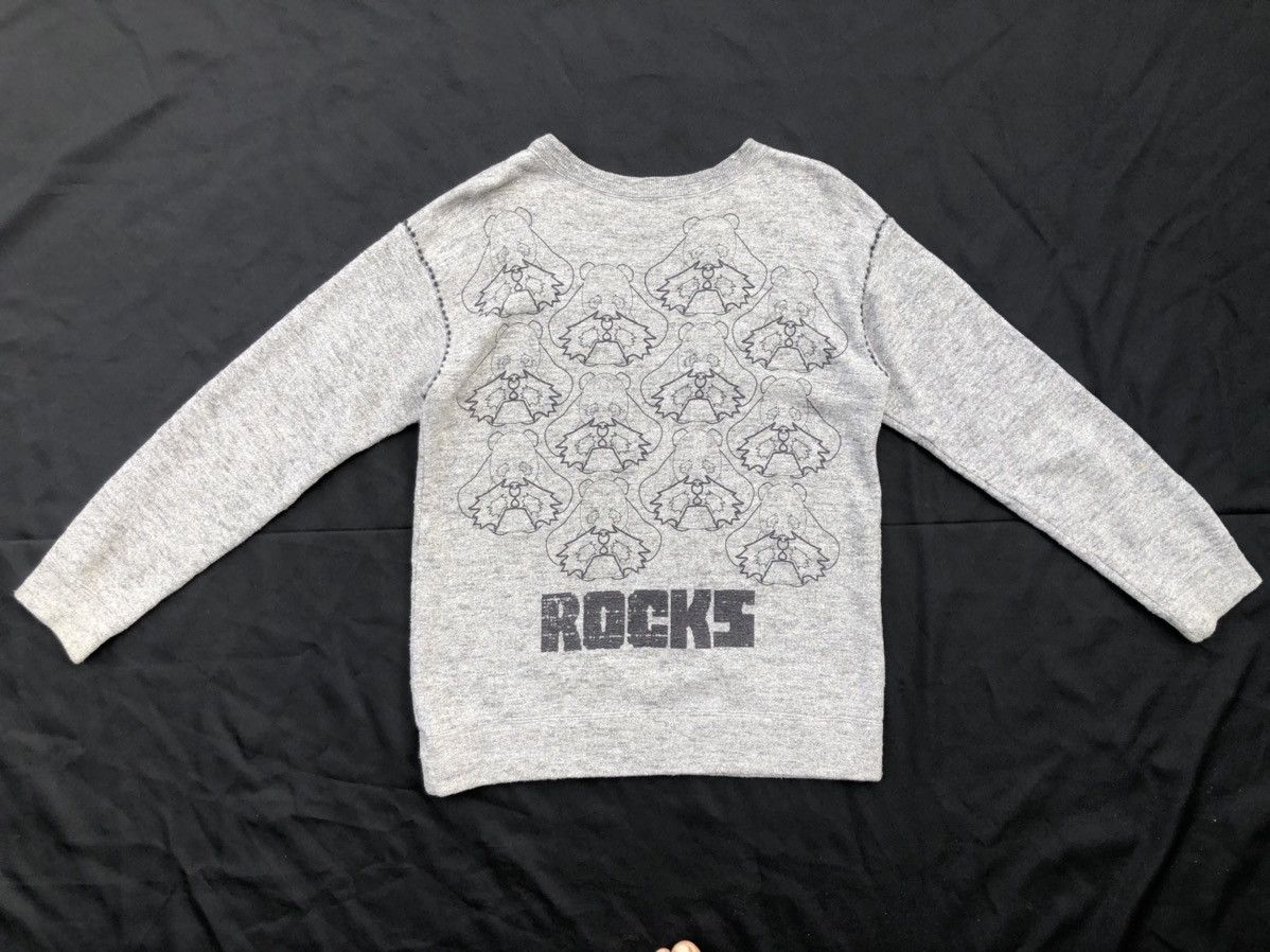 Vintage Vintage 90s Ozone Rocks Japan Printed Art Grey Sweatshirt Size US L / EU 52-54 / 3 - 1 Thumbnail