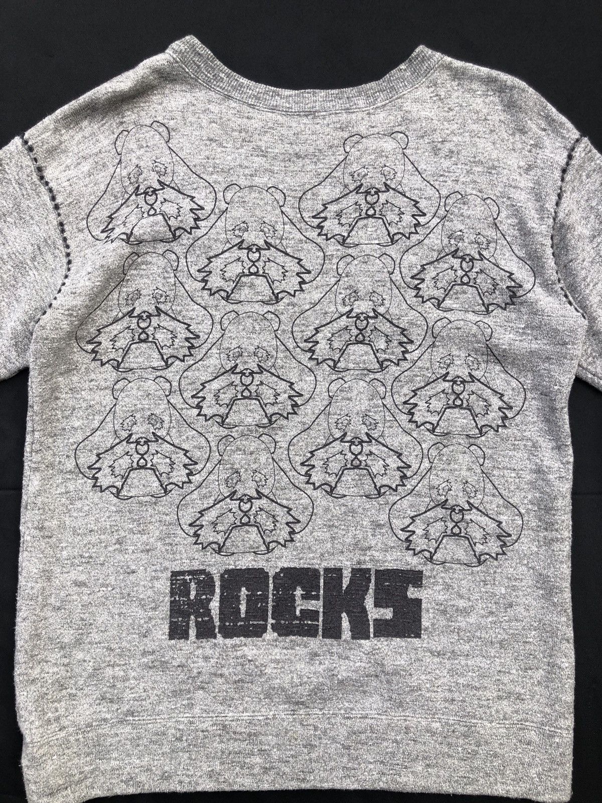 Vintage Vintage 90s Ozone Rocks Japan Printed Art Grey Sweatshirt Size US L / EU 52-54 / 3 - 2 Thumbnail