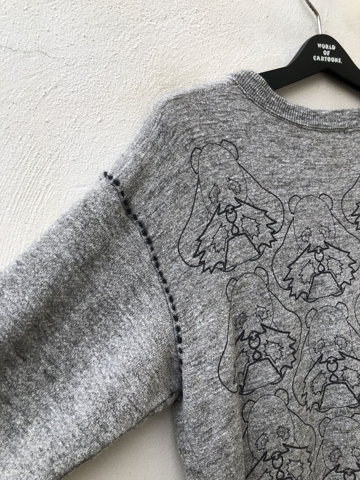Vintage Vintage 90s Ozone Rocks Japan Printed Art Grey Sweatshirt Size US L / EU 52-54 / 3 - 11 Thumbnail