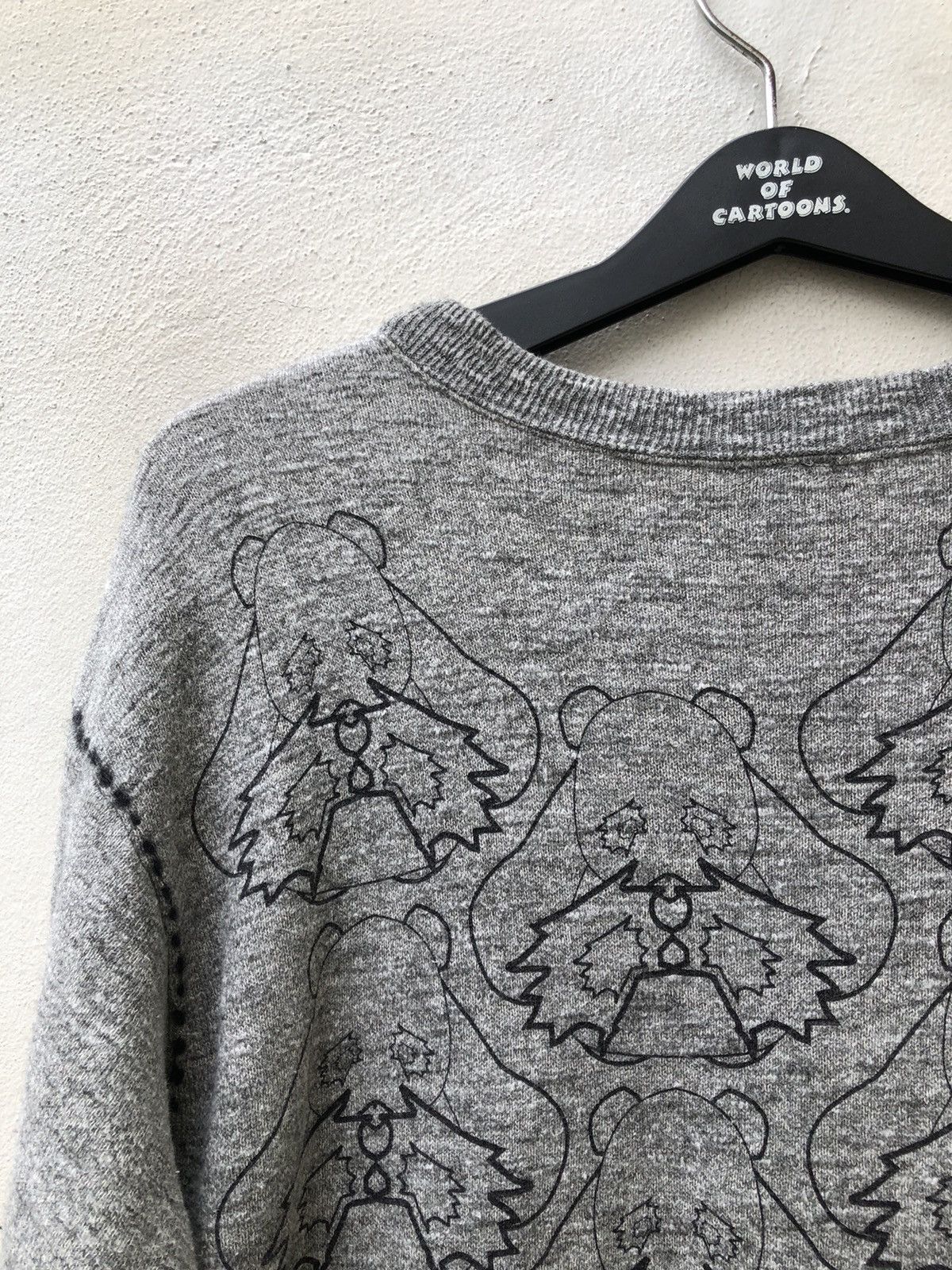 Vintage Vintage 90s Ozone Rocks Japan Printed Art Grey Sweatshirt Size US L / EU 52-54 / 3 - 7 Thumbnail