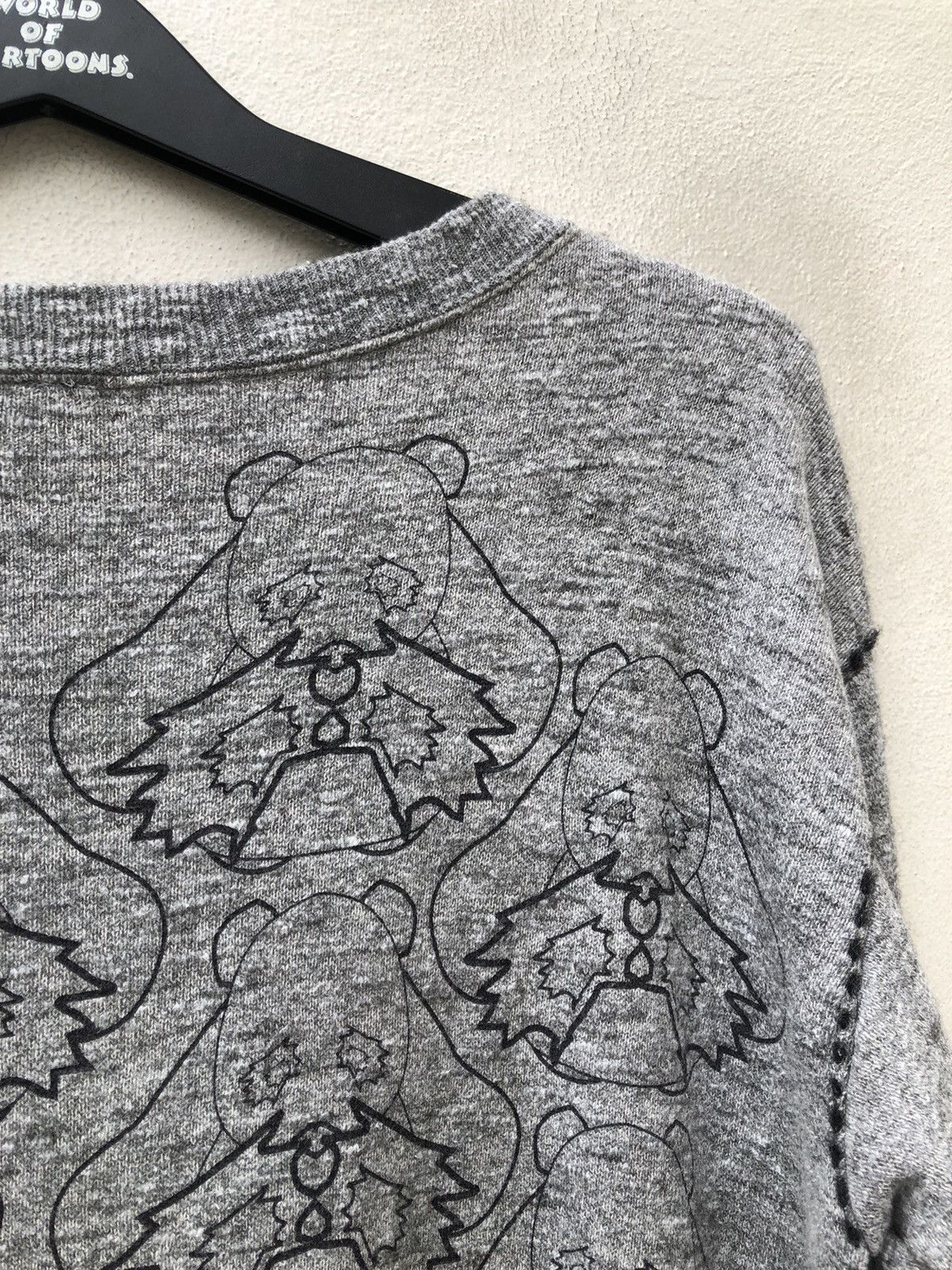 Vintage Vintage 90s Ozone Rocks Japan Printed Art Grey Sweatshirt Size US L / EU 52-54 / 3 - 6 Thumbnail
