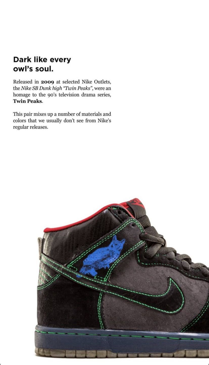 Nike !NEW 2009 Nike SB Dunk High Twin Peaks GS Size US 5 / IT 35 - 18 Thumbnail
