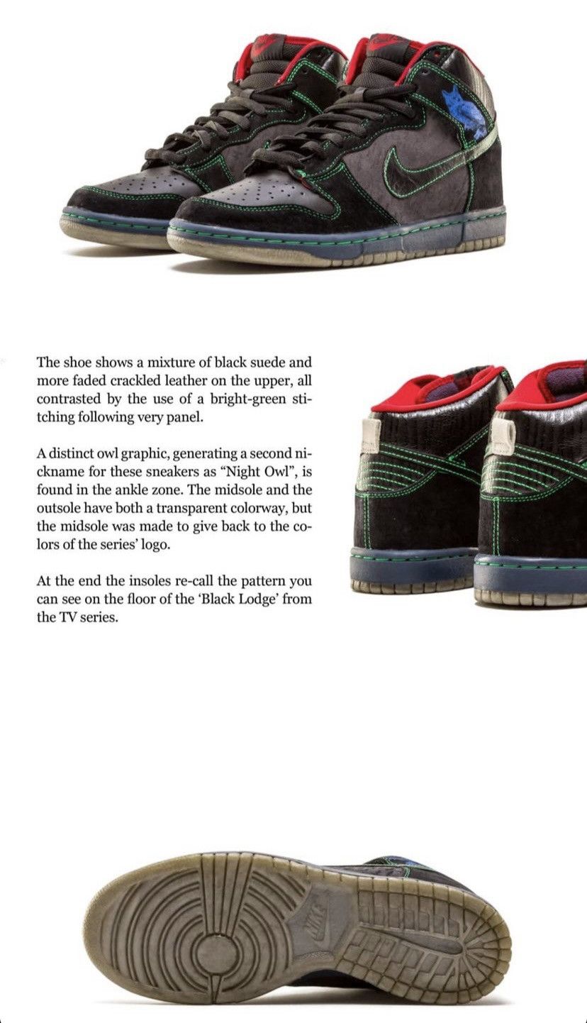 Nike !NEW 2009 Nike SB Dunk High Twin Peaks GS Size US 5 / IT 35 - 19 Thumbnail