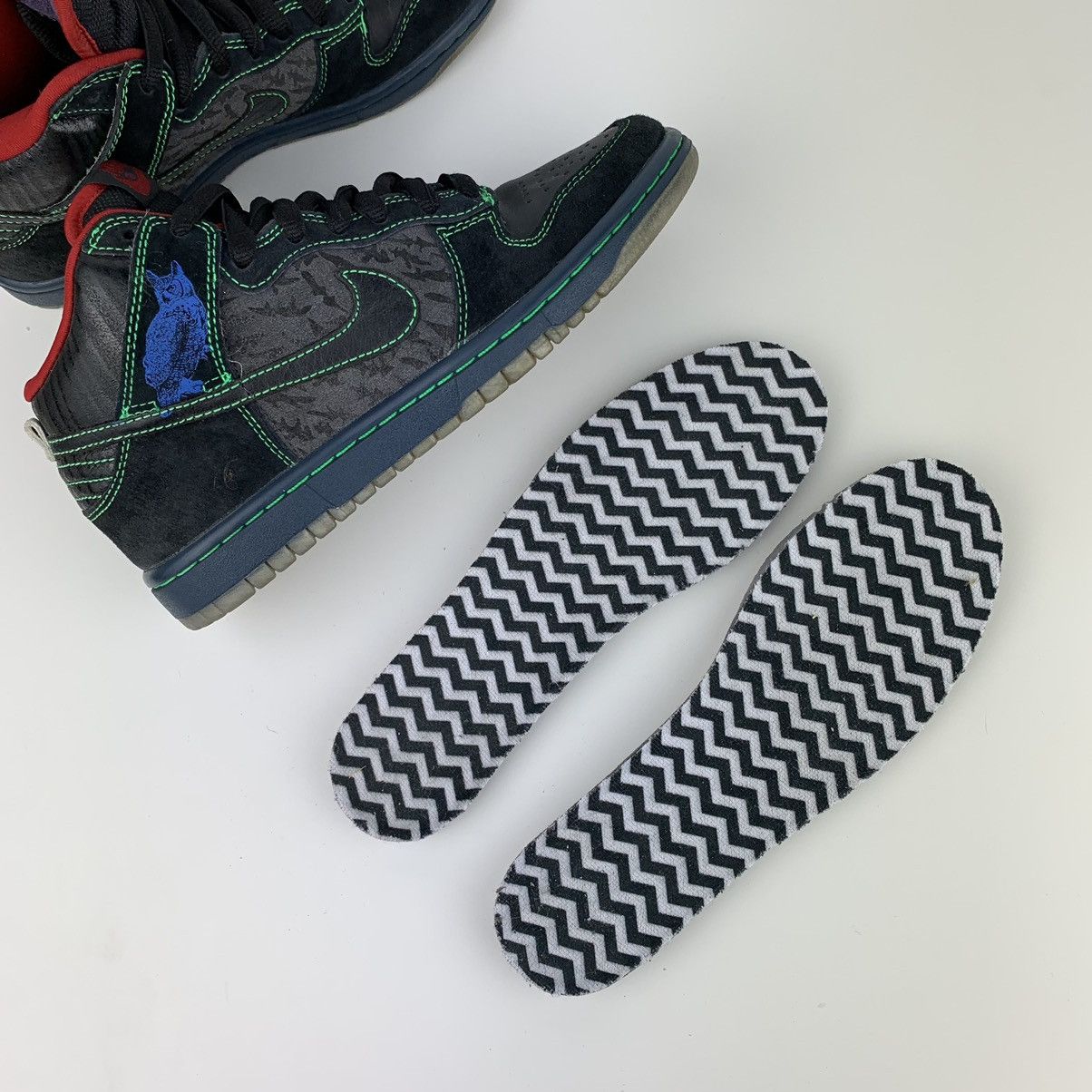 Nike !NEW 2009 Nike SB Dunk High Twin Peaks GS Size US 5 / IT 35 - 12 Thumbnail