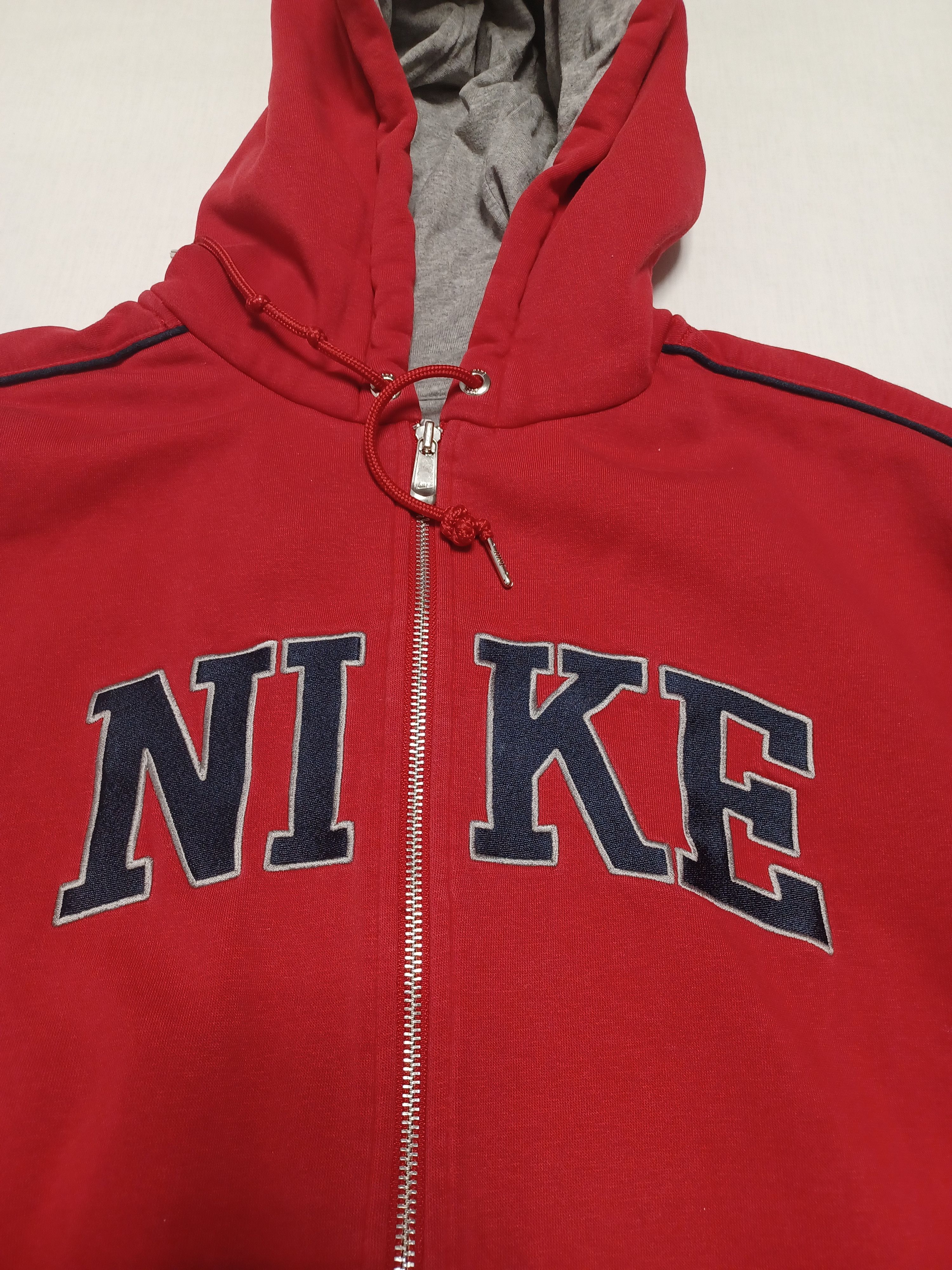Nike Nike biglogo zip hoodie on flecce vintage bigsize streetwear Size US XXL / EU 58 / 5 - 4 Thumbnail