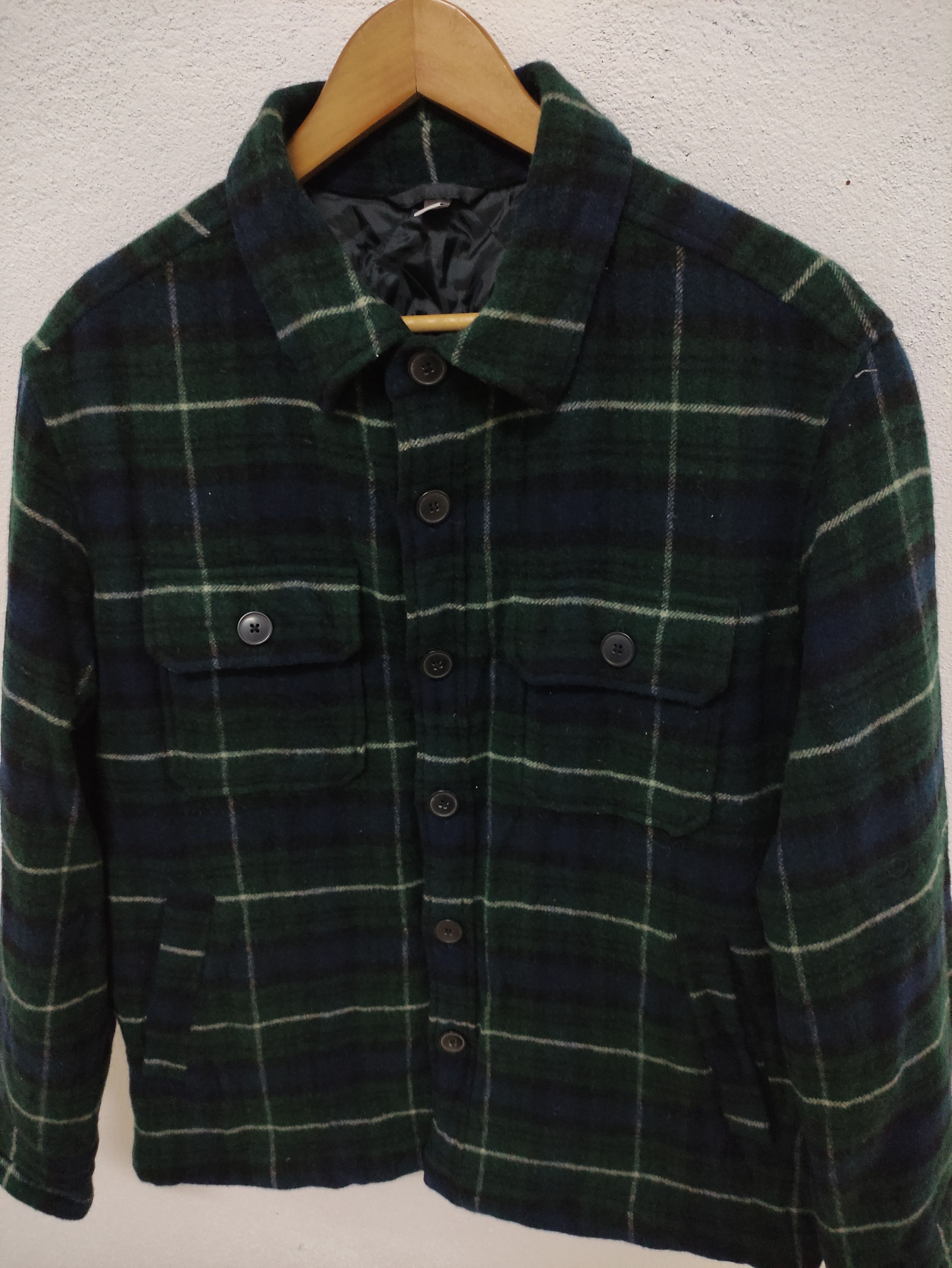 Flannel Uniqlo Checkered Wool Flannel Size US M / EU 48-50 / 2 - 3 Thumbnail