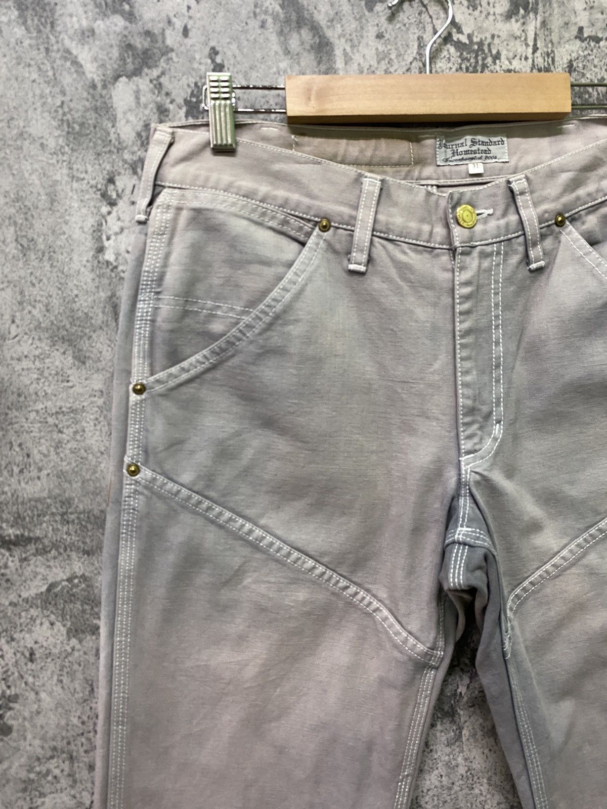 Japanese Brand × Journal Standard Japan JOURNAL STANDARD Super Faded Double Knee Workwear Size US 29 - 4 Thumbnail
