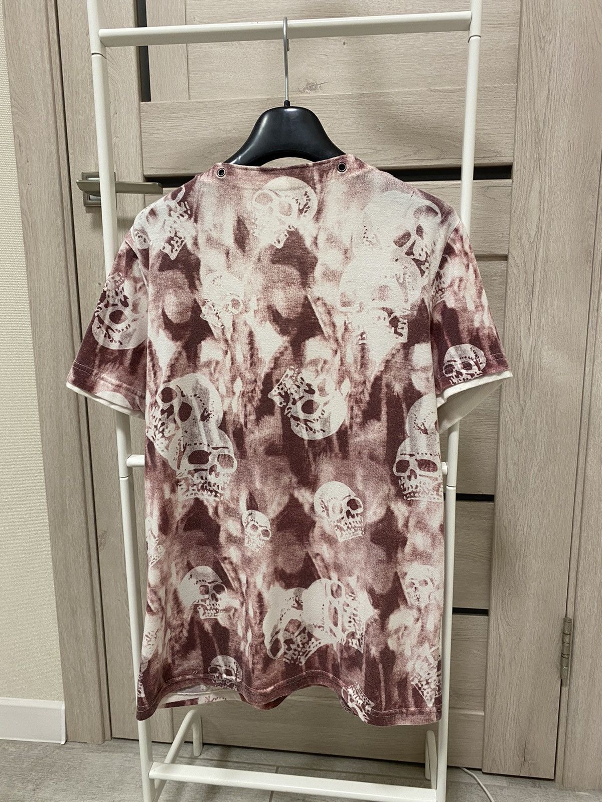 Japanese Brand × Vintage Vintage Skull Print Zip Short Sleeve T-shirt Size US M / EU 48-50 / 2 - 7 Thumbnail