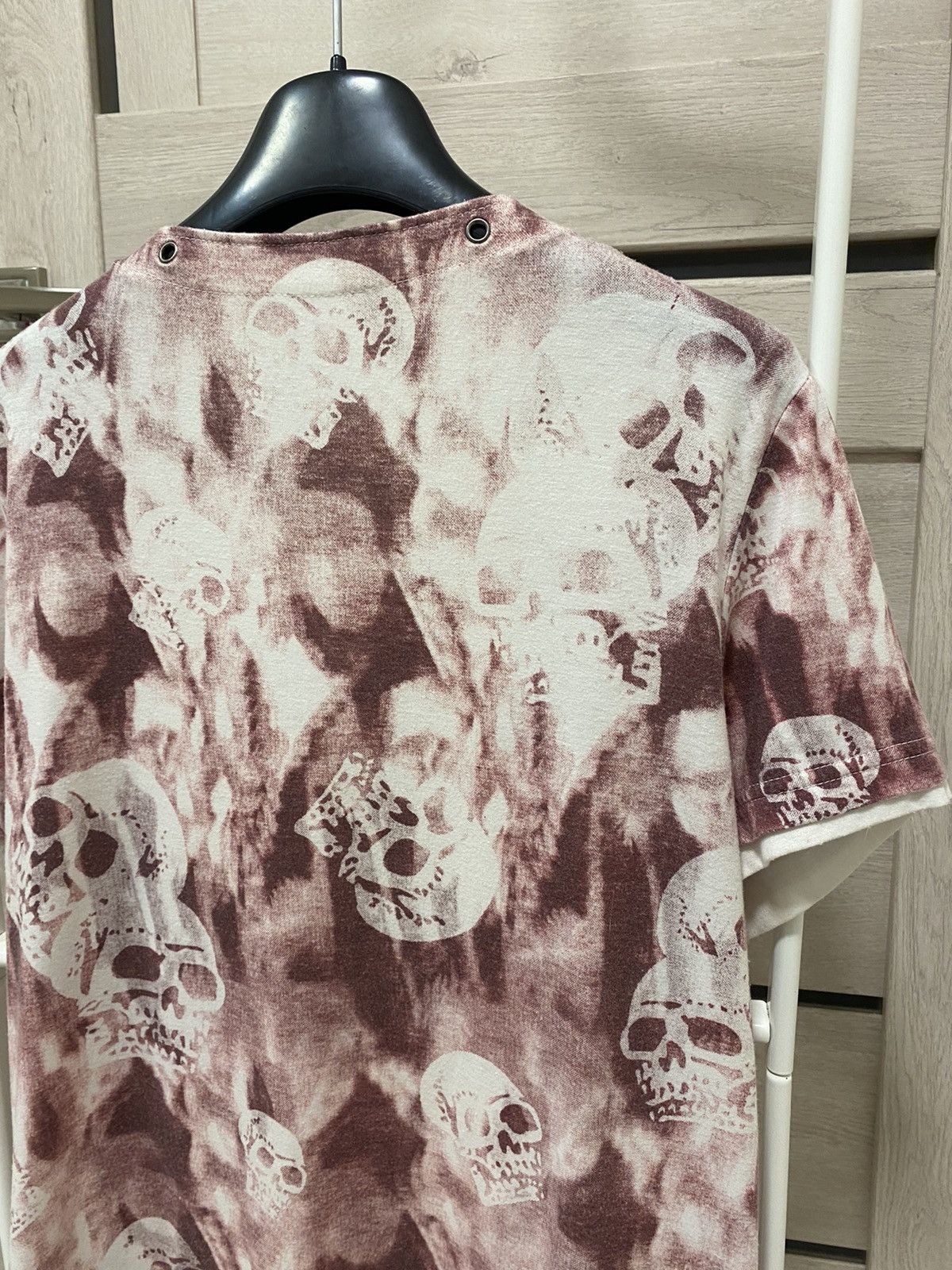 Japanese Brand × Vintage Vintage Skull Print Zip Short Sleeve T-shirt Size US M / EU 48-50 / 2 - 8 Thumbnail